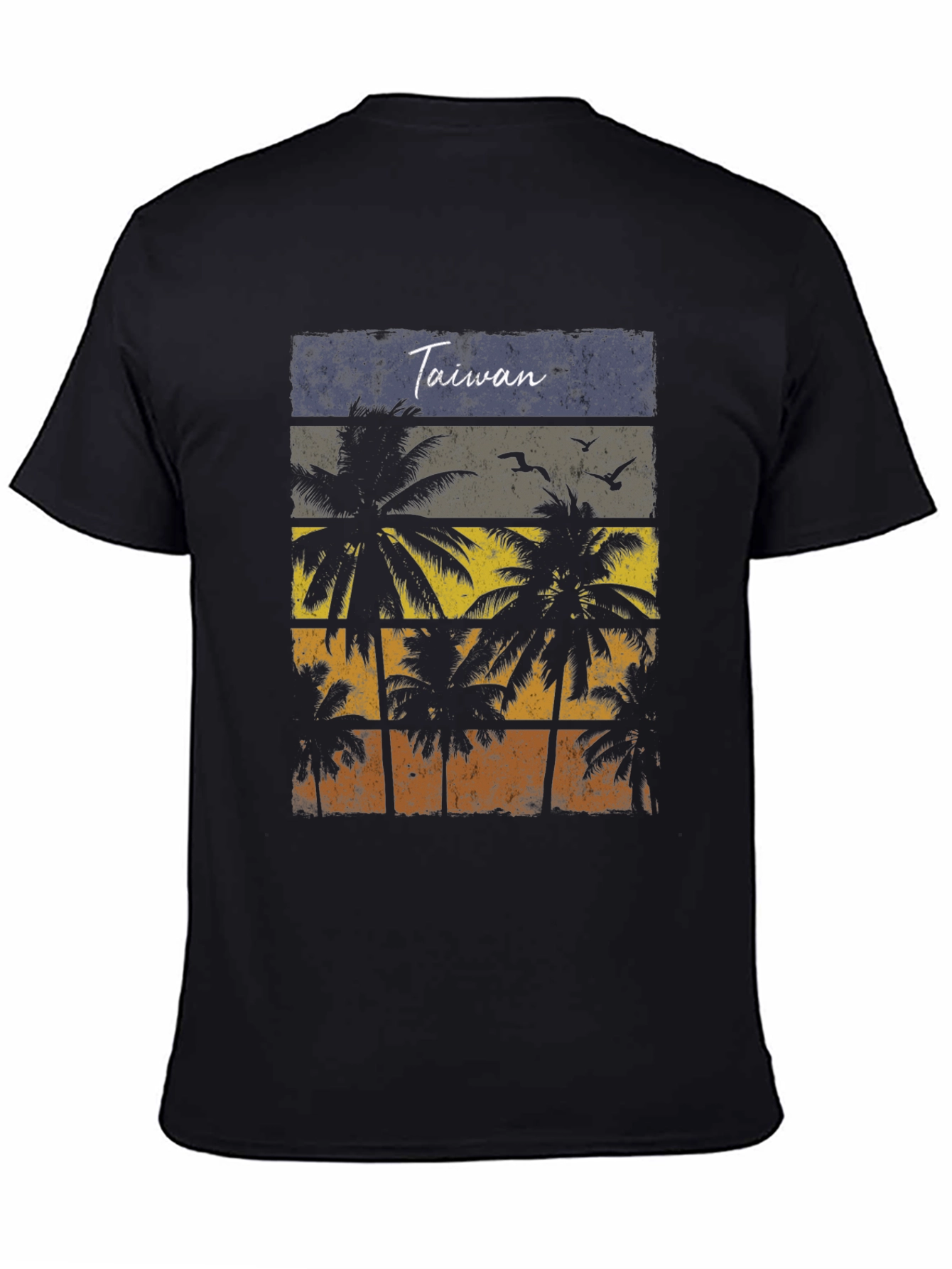 Taiwan Palm Tree Sunset T-Shirt