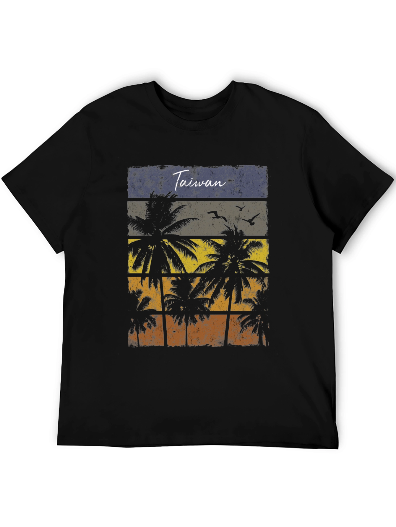 Taiwan Palm Tree Sunset T-Shirt
