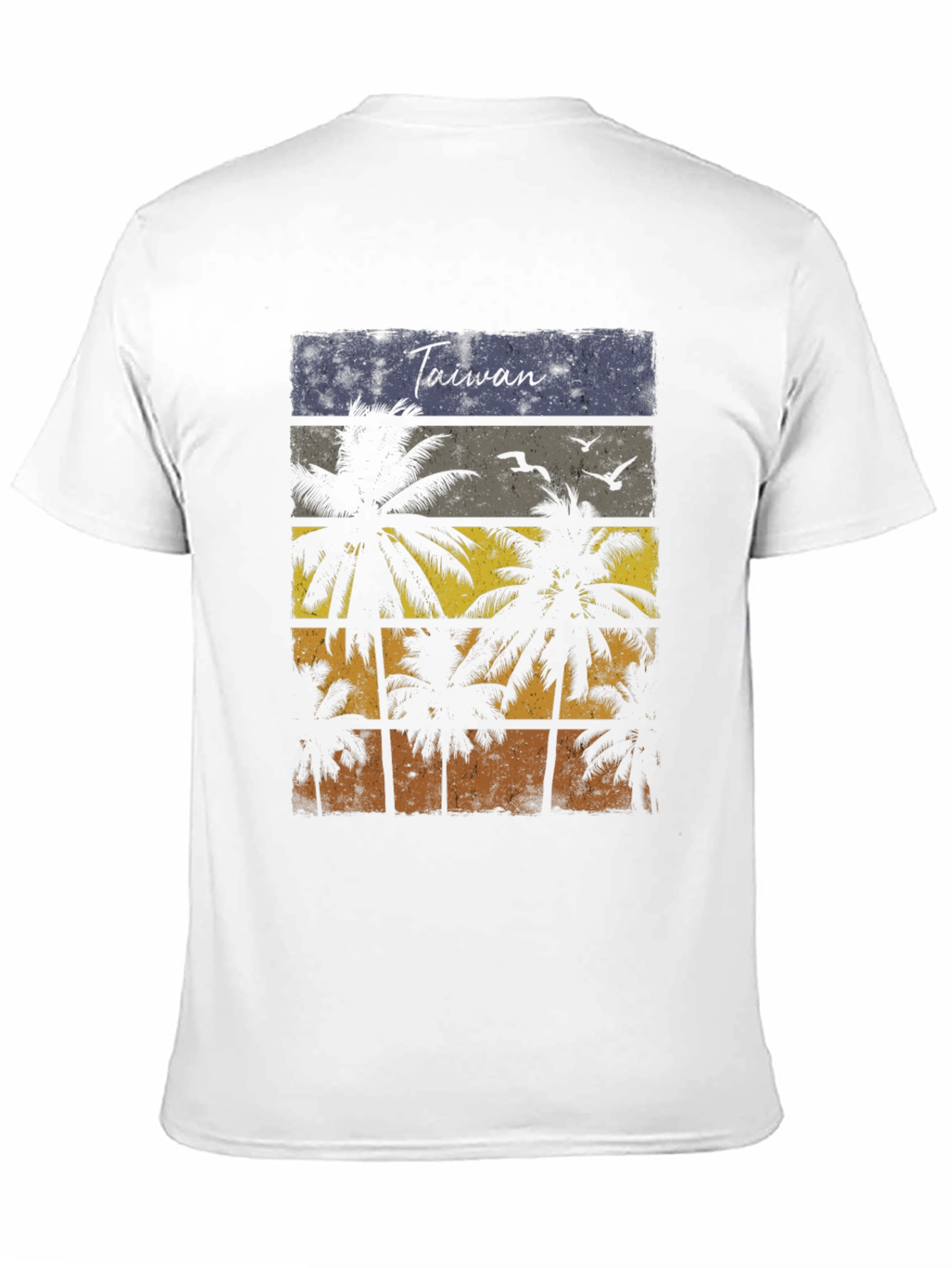 Taiwan Palm Tree Sunset T-Shirt