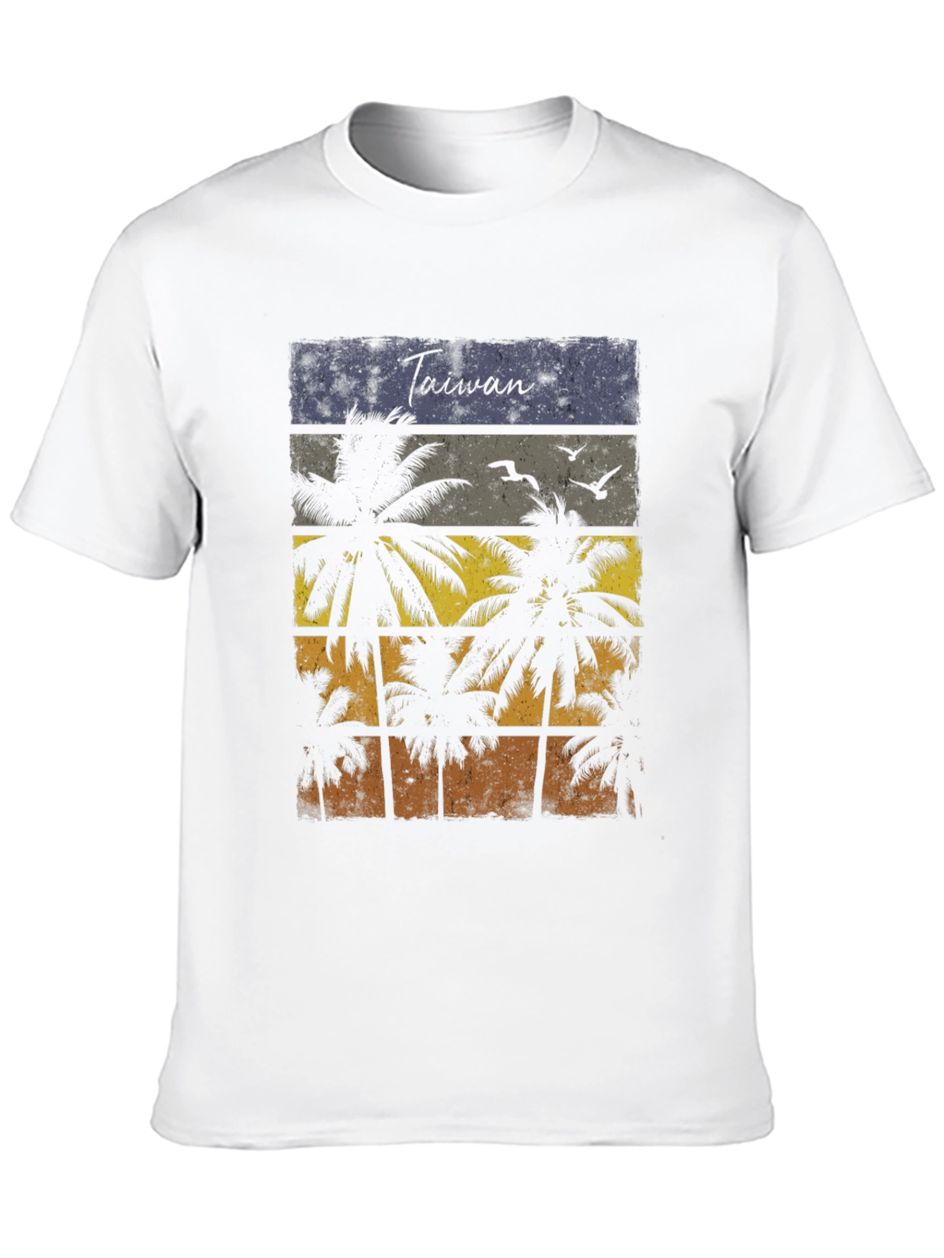 Taiwan Palm Tree Sunset T-Shirt