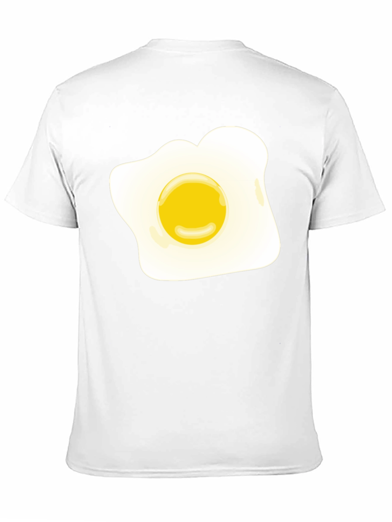 Funny Fried Egg Graphic Black T-Shirt