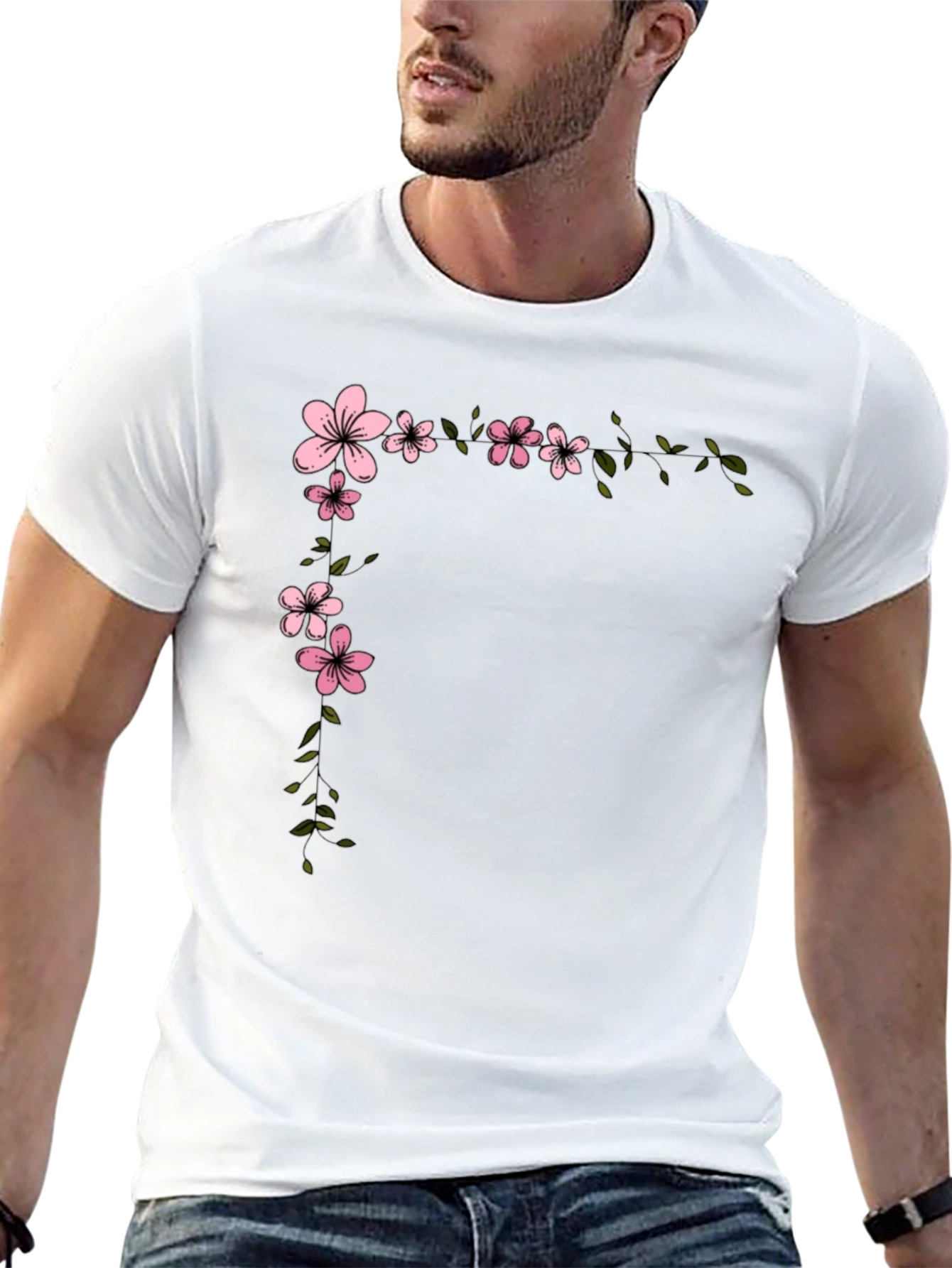 Cherry Blossom Graphic Tee - Casual Comfort