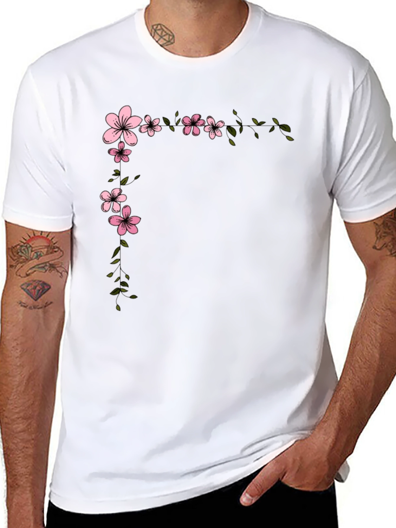 Cherry Blossom Graphic Tee - Casual Comfort