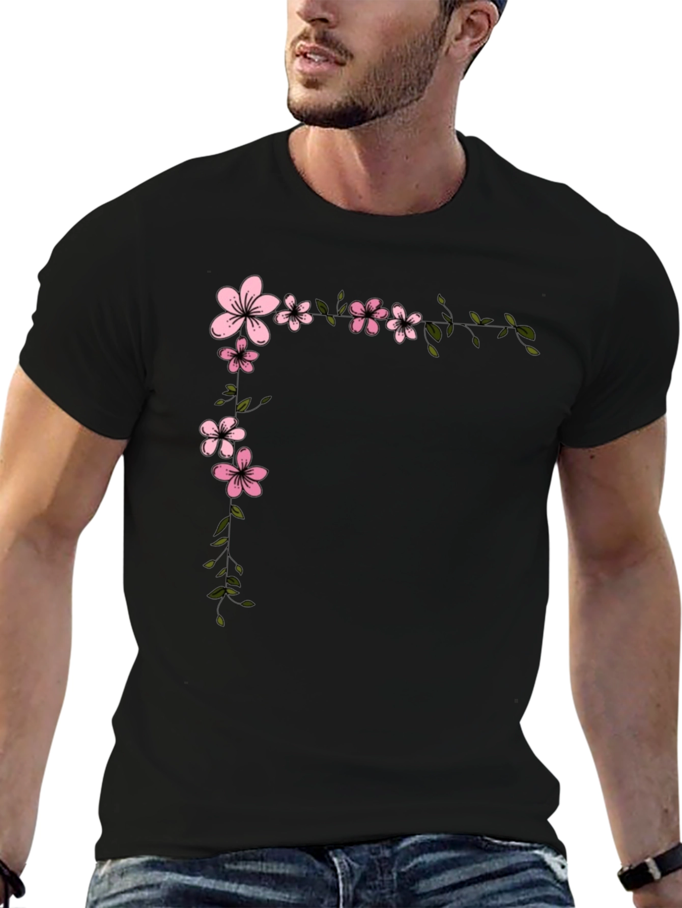 Cherry Blossom Graphic Tee - Casual Comfort