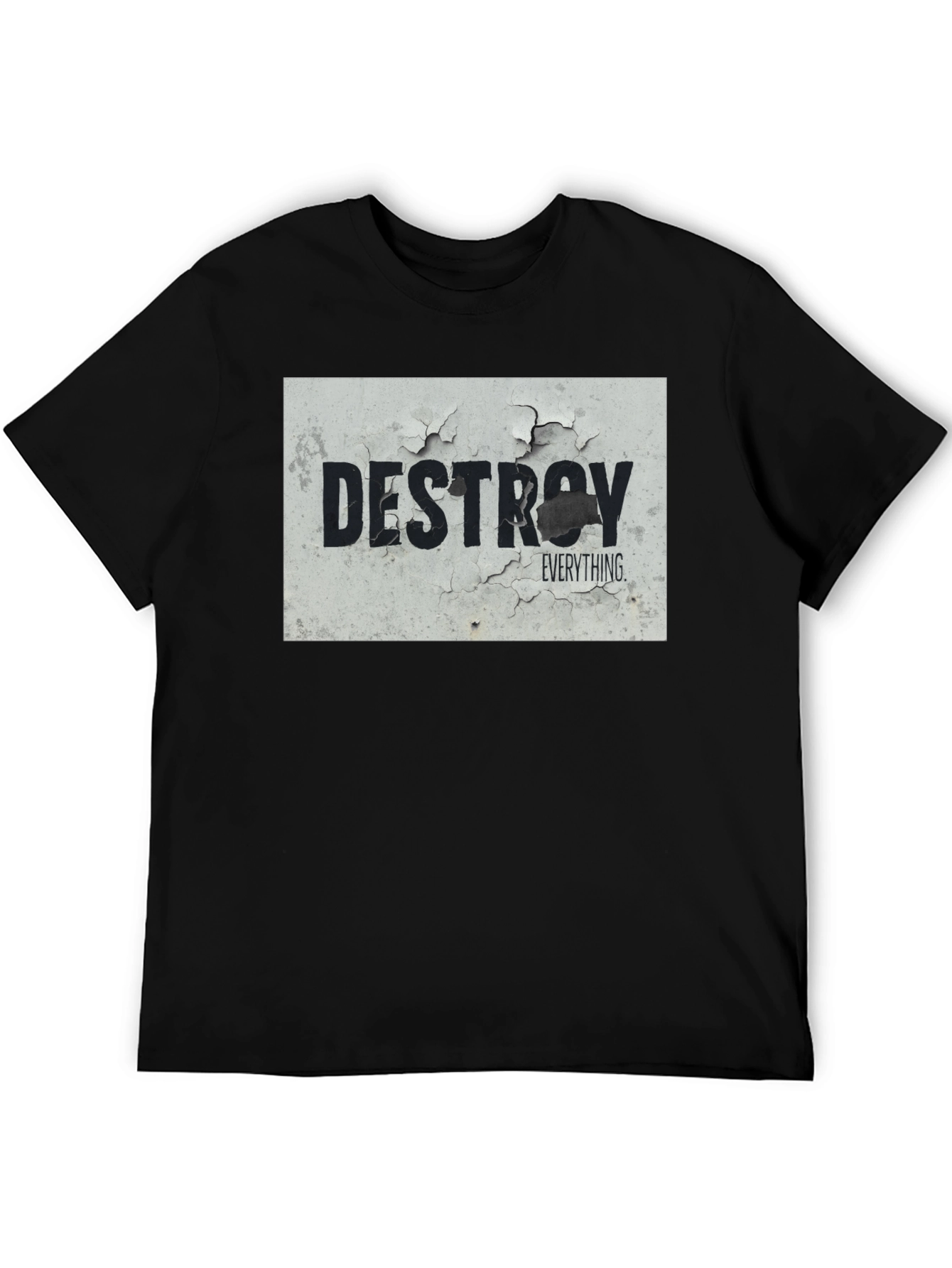 Destroy Everything Graphic Tee - Black Cotton Blend