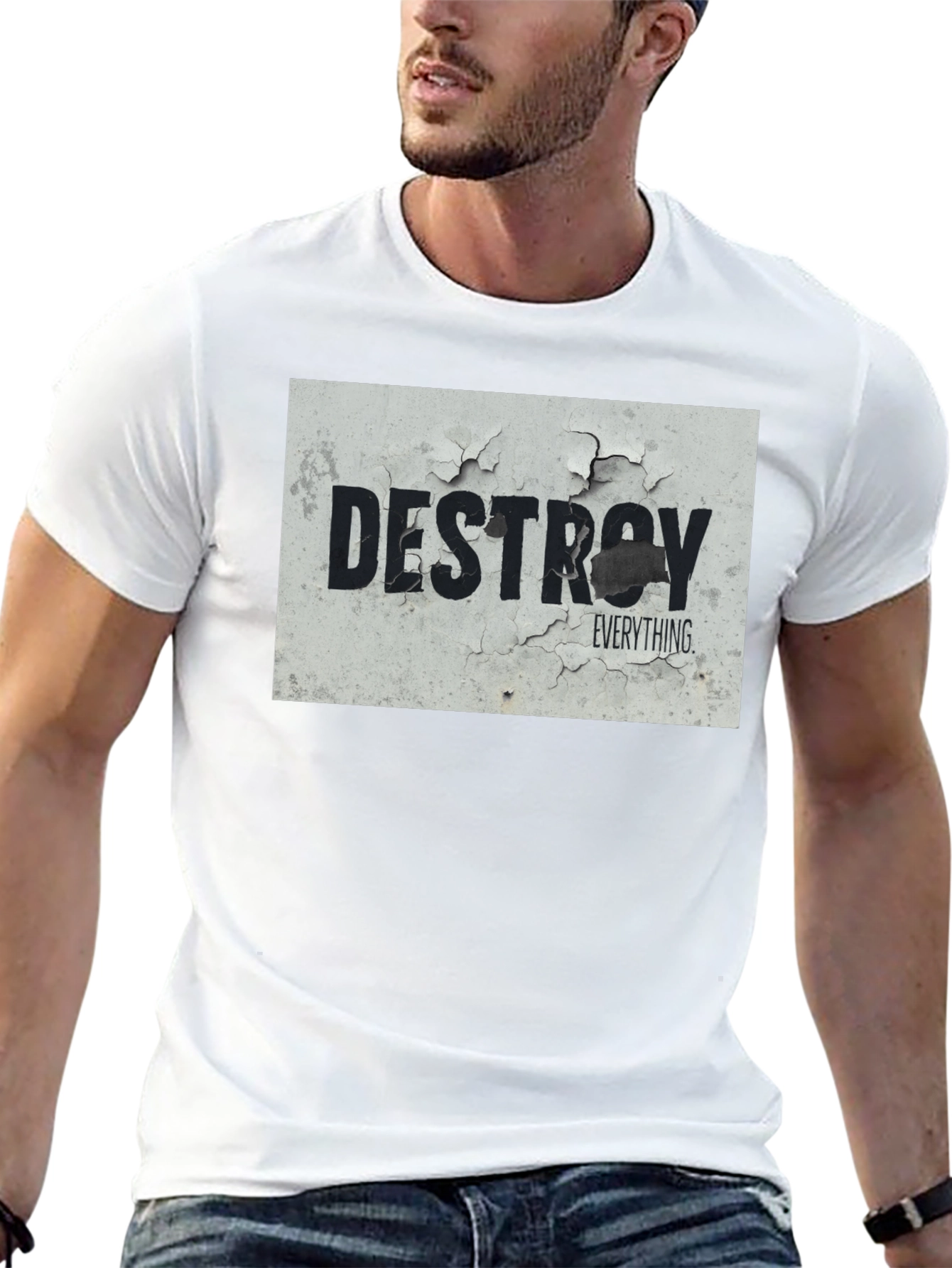 Destroy Everything Graphic Tee - Black Cotton Blend