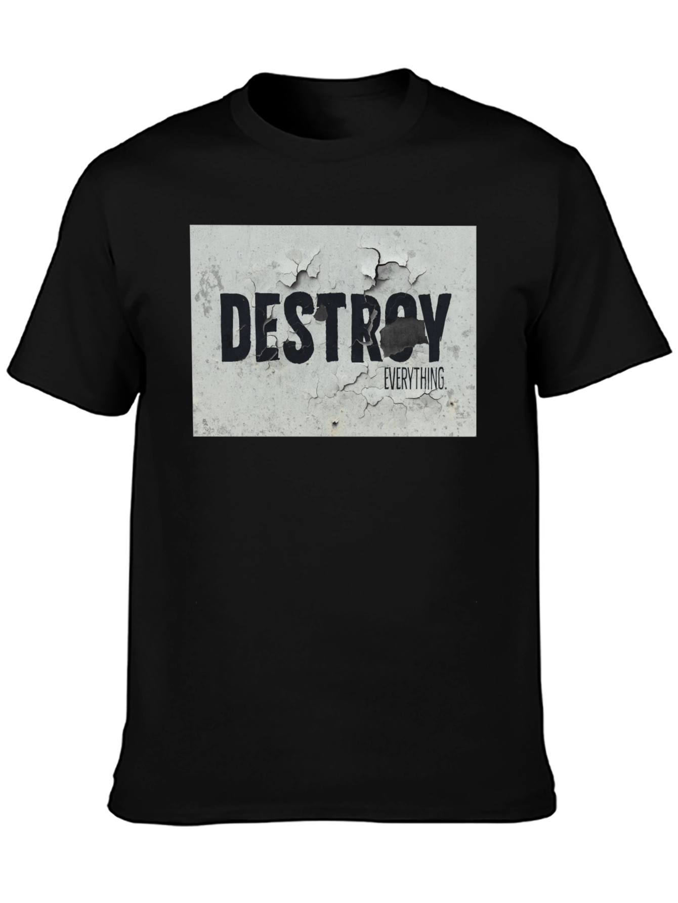 Destroy Everything Graphic Tee - Black Cotton Blend