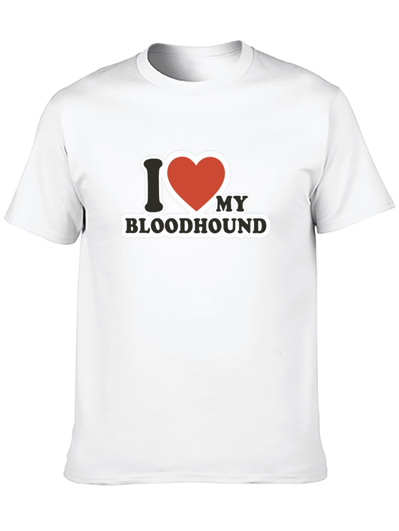 I Love My Bloodhound T-Shirt - Black