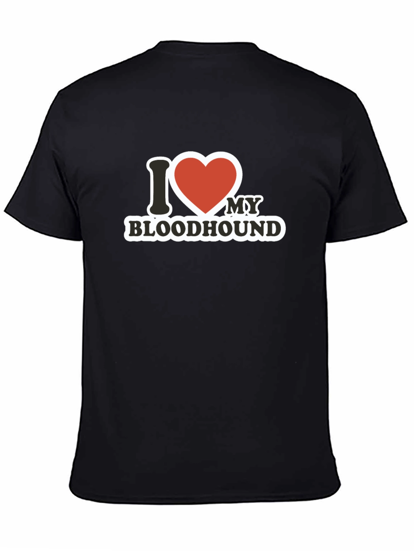 I Love My Bloodhound T-Shirt - Black
