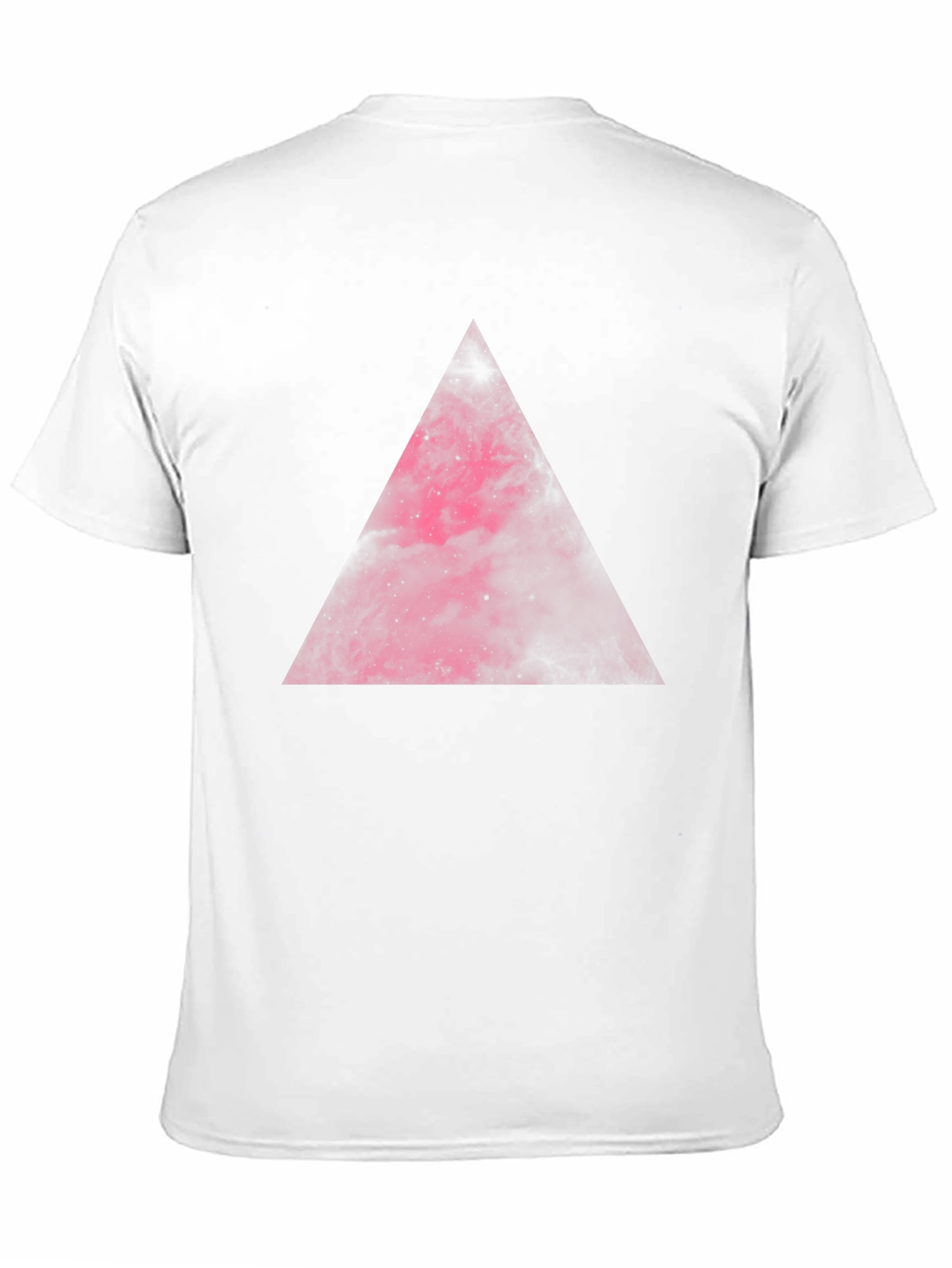 Nebula Triangle Graphic Tee - Black Cotton Comfort