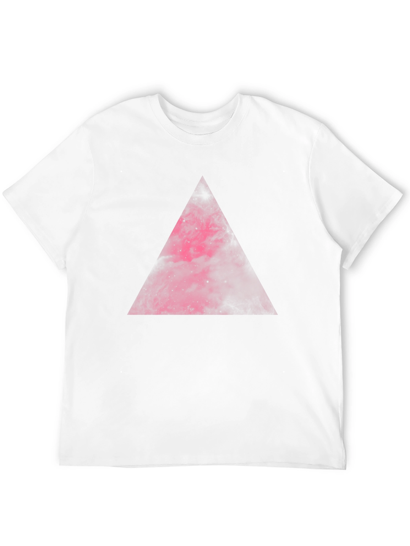 Nebula Triangle Graphic Tee - Black Cotton Comfort