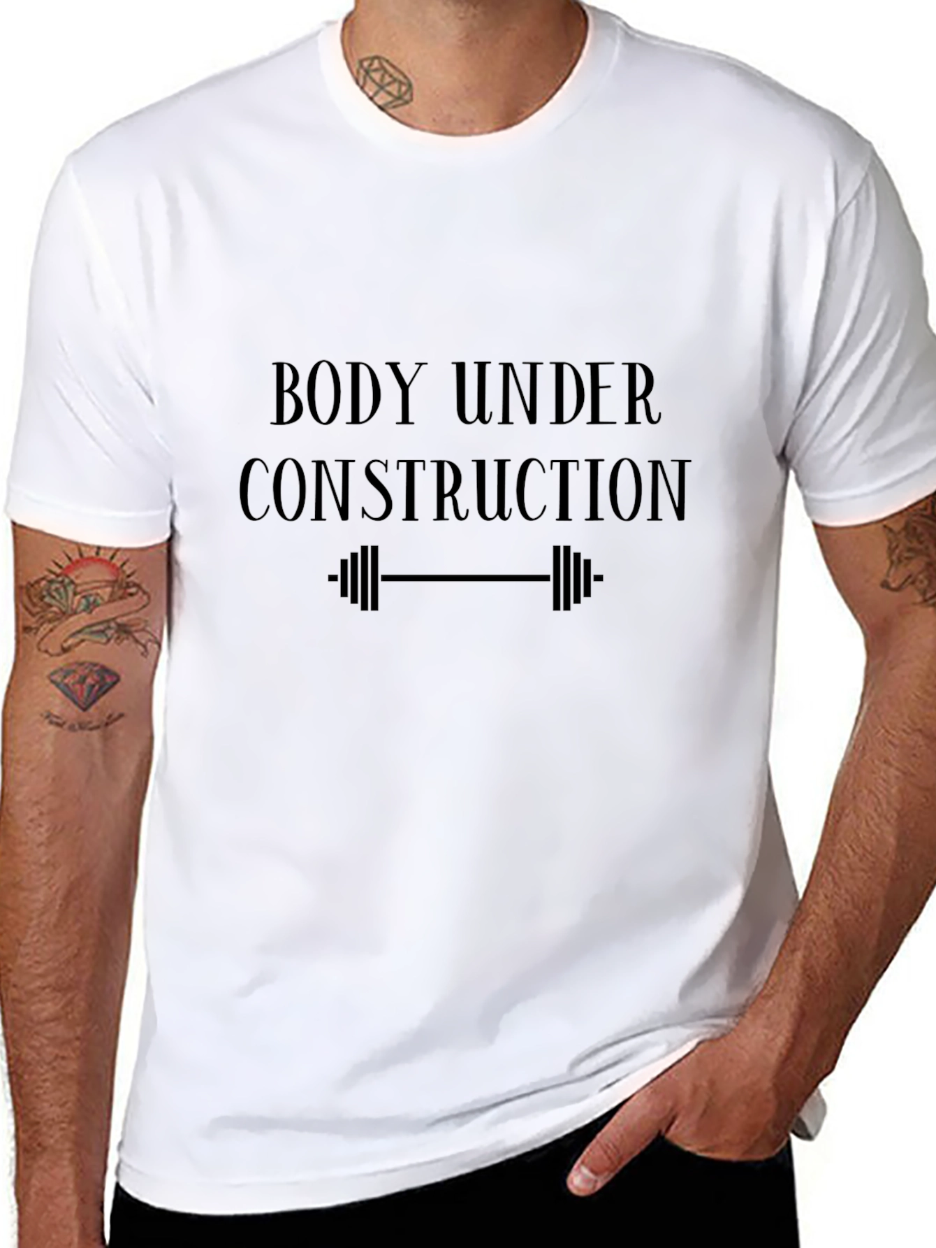 Body Under Construction Black T-Shirt
