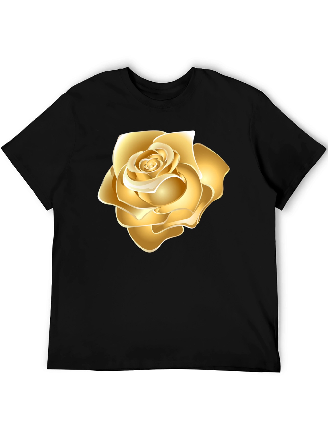 Golden Rose Black T-Shirt