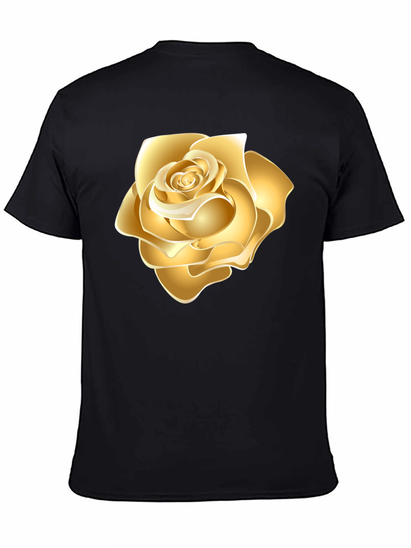 Golden Rose Black T-Shirt