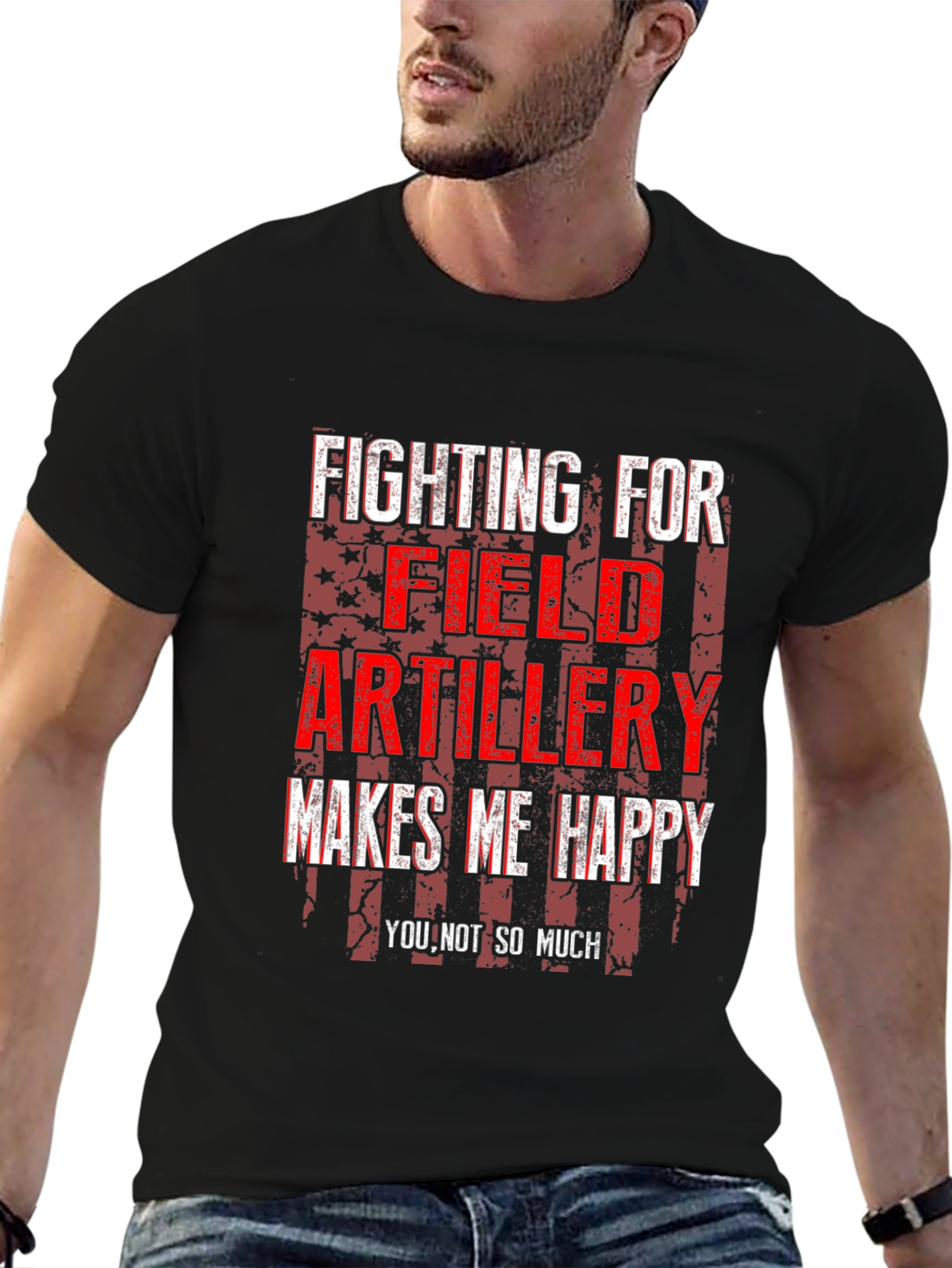 Field Artillery Makes Me Happy T-Shirt