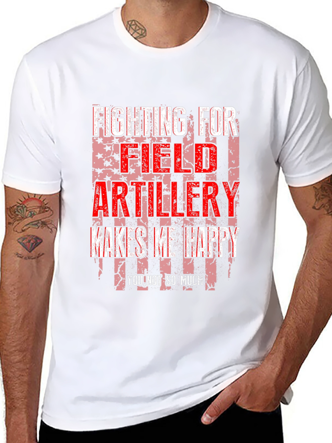 Field Artillery Makes Me Happy T-Shirt