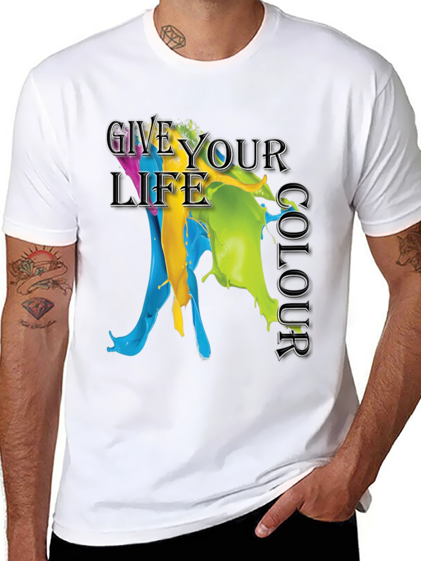 Give Your Life Colour Graphic T-Shirt