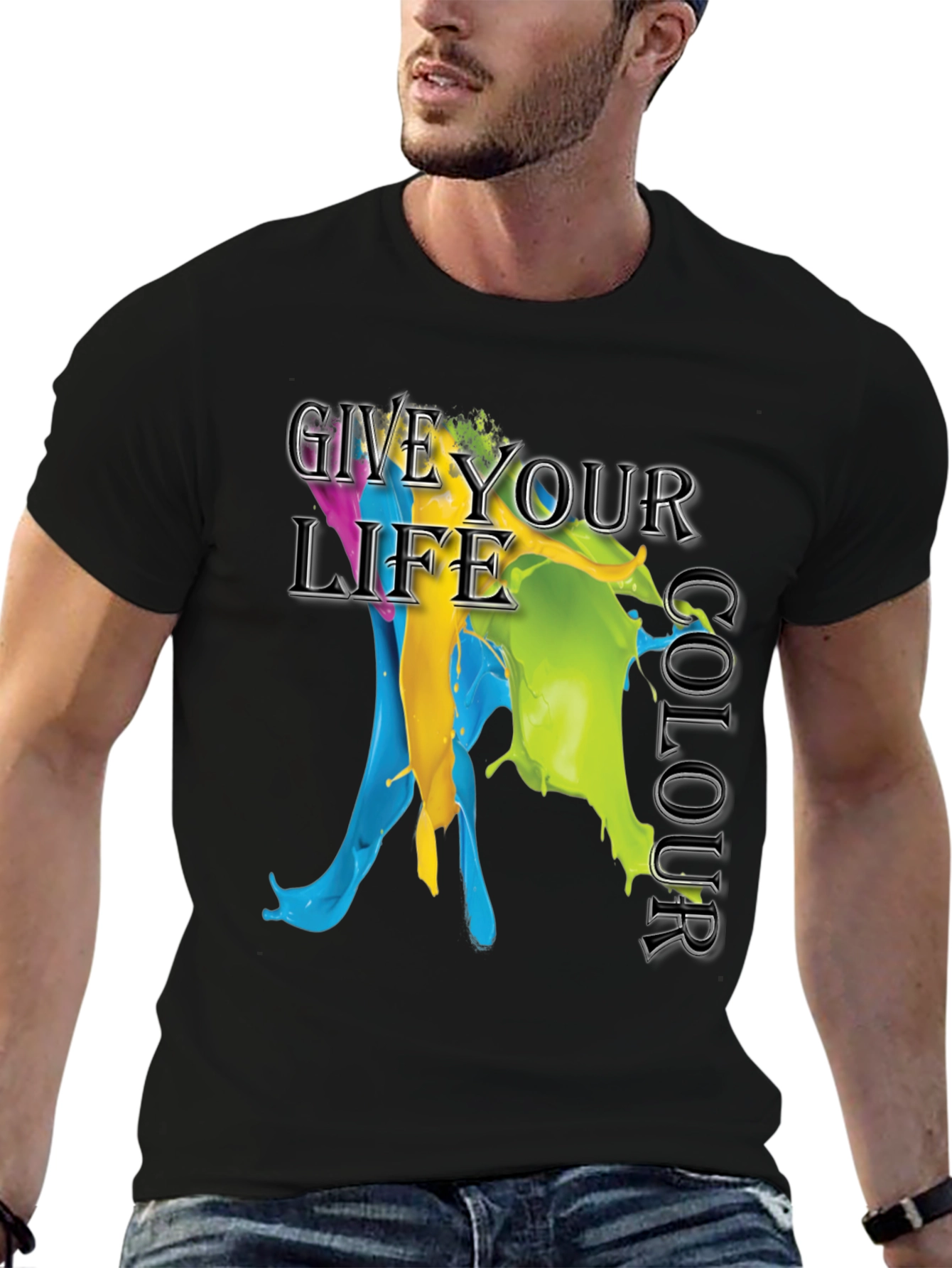 Give Your Life Colour Graphic T-Shirt