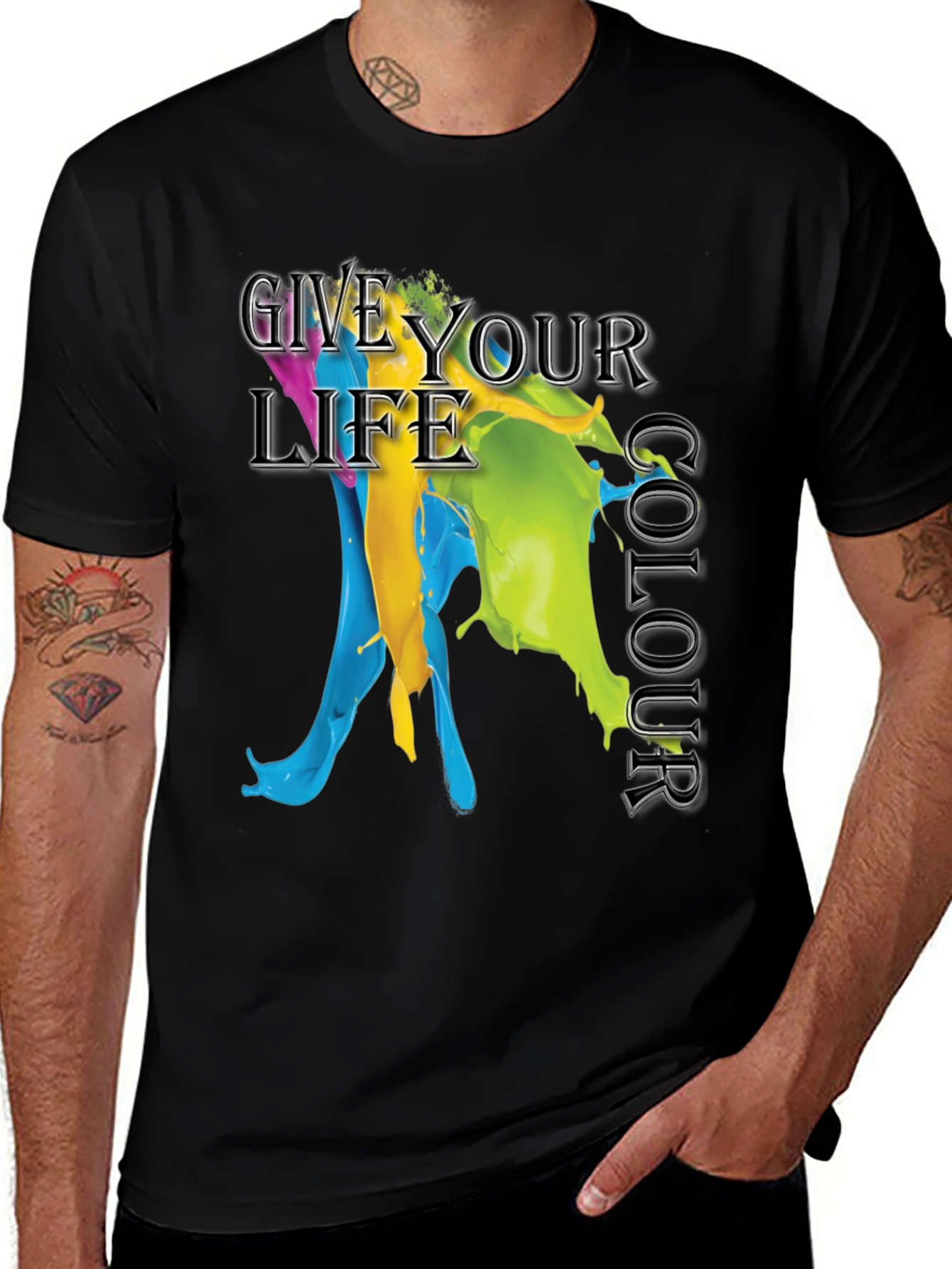 Give Your Life Colour Graphic T-Shirt