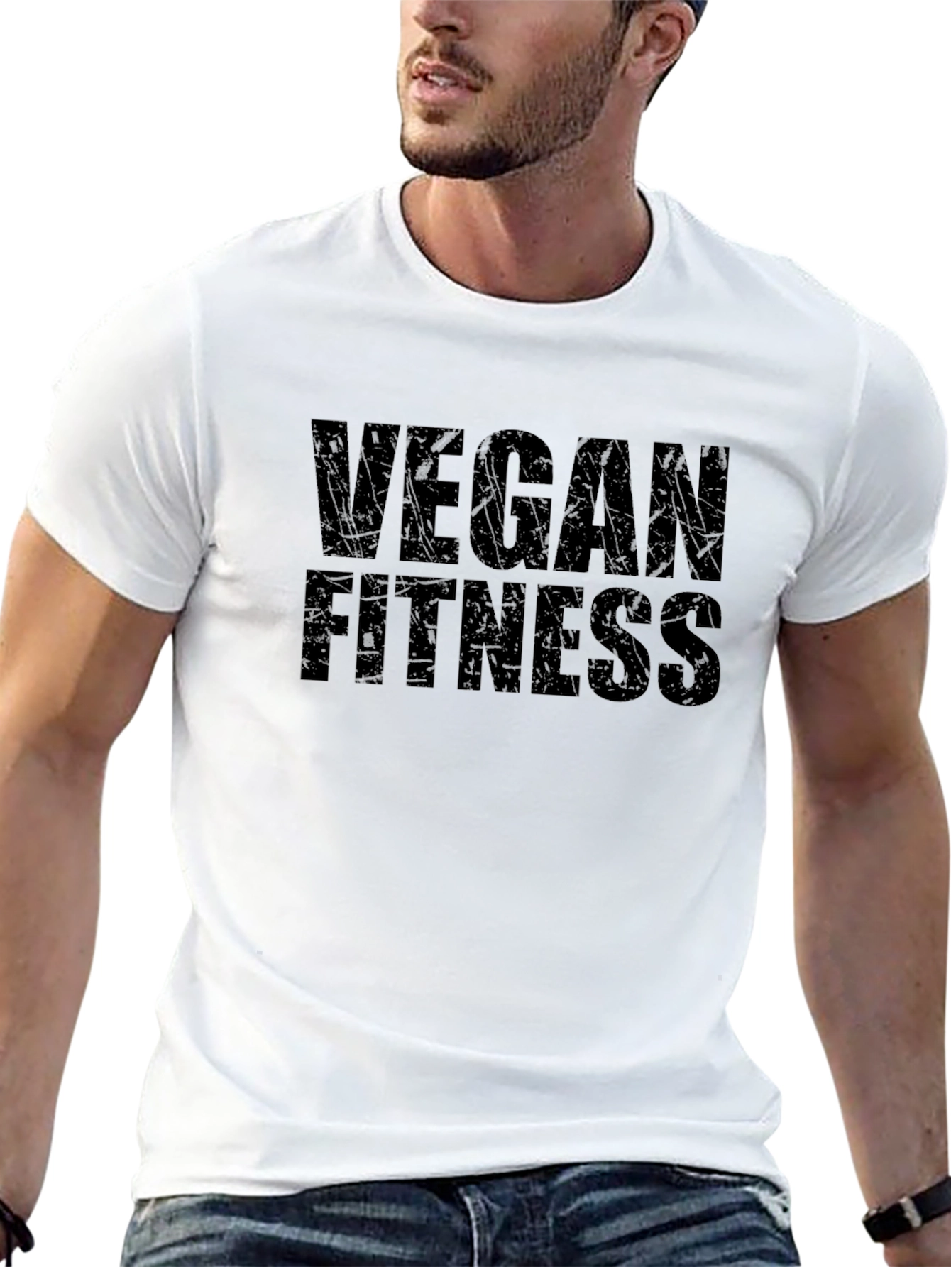Vegan Fitness Black T-Shirt