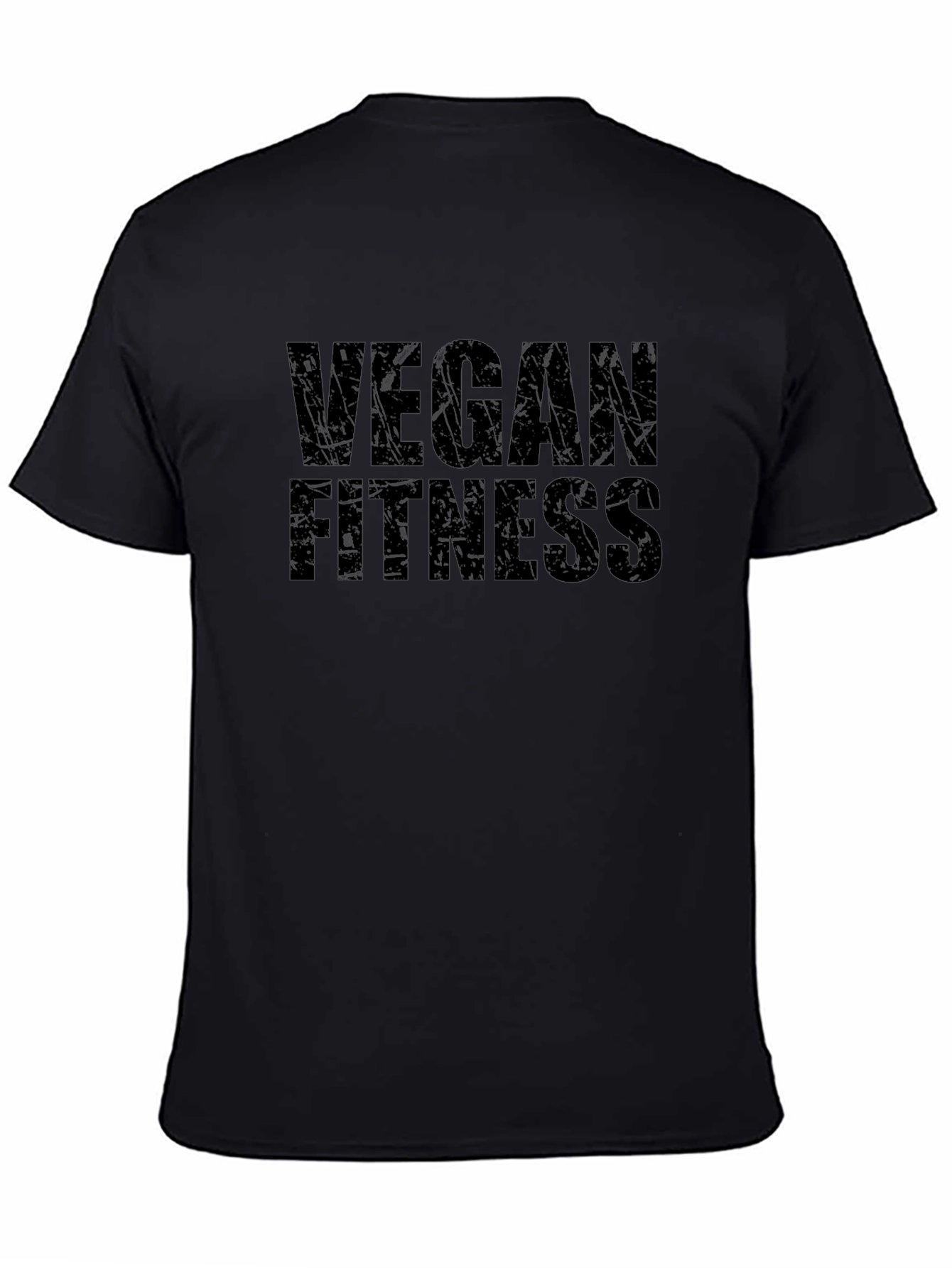Vegan Fitness Black T-Shirt