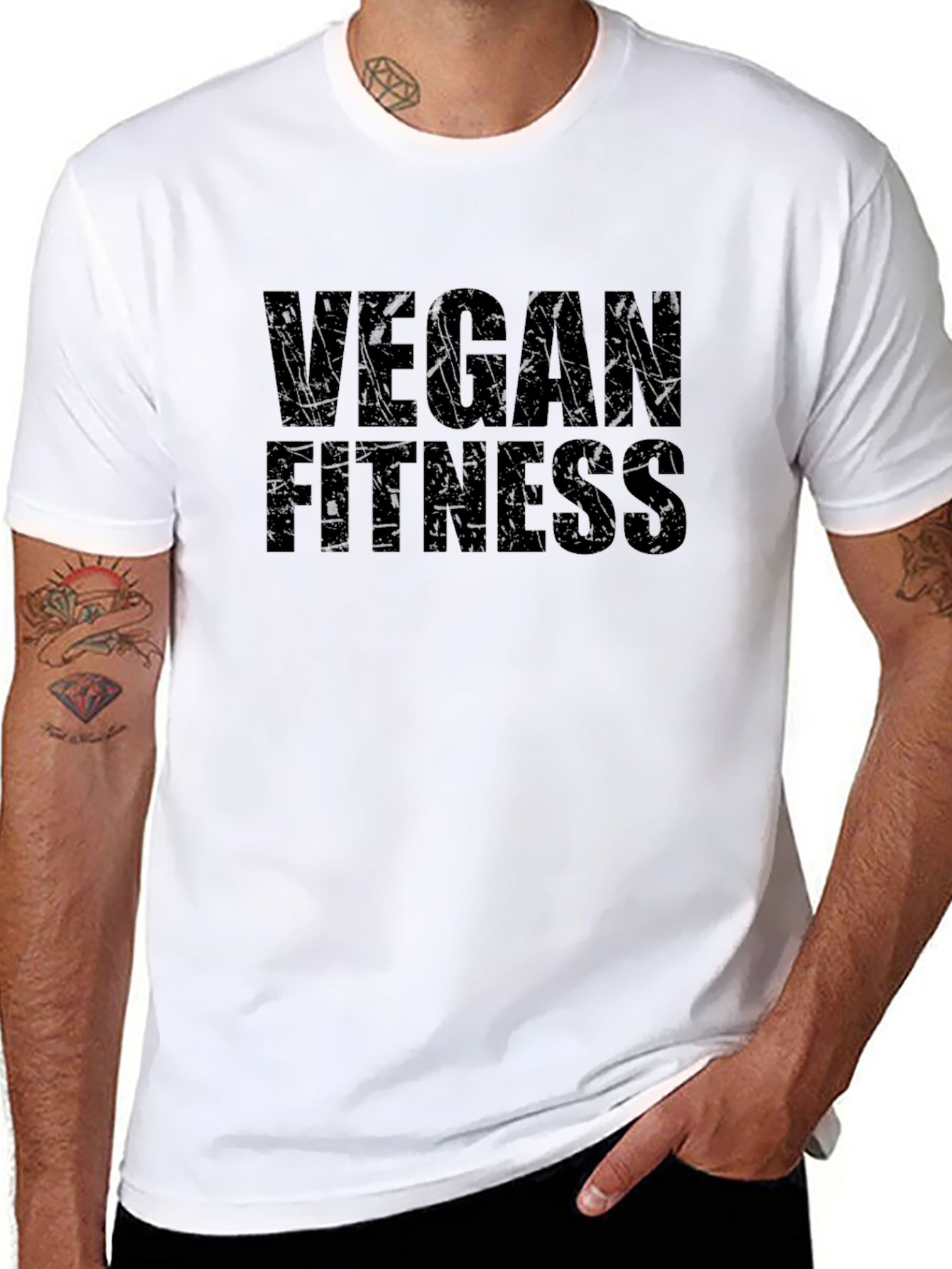 Vegan Fitness Black T-Shirt