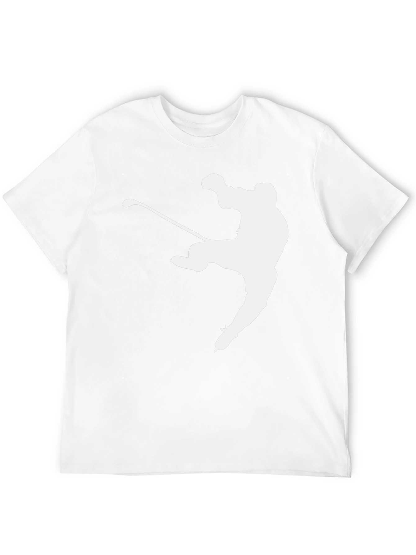 Hockey Player Graphic Tee - Black