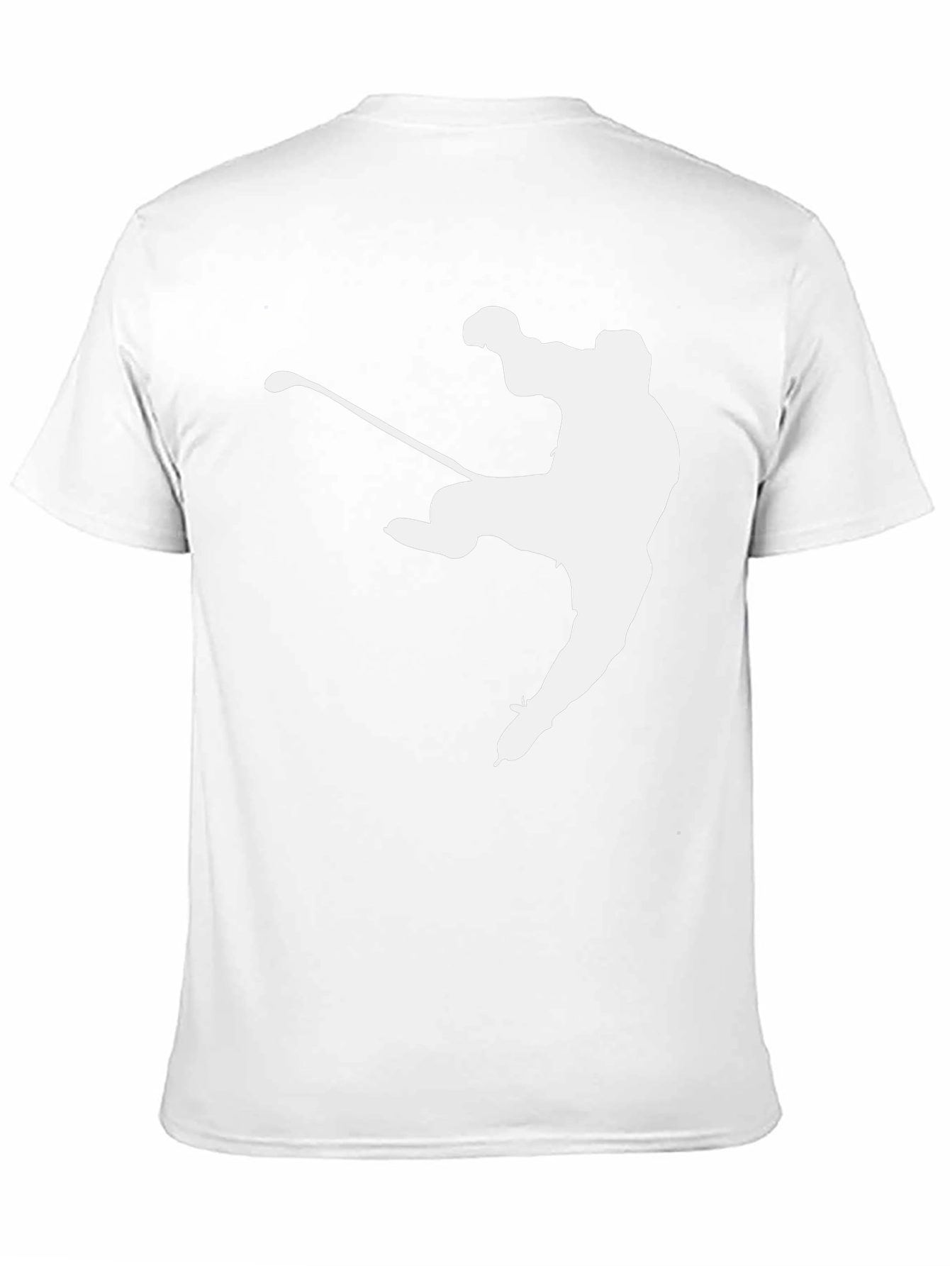 Hockey Player Graphic Tee - Black