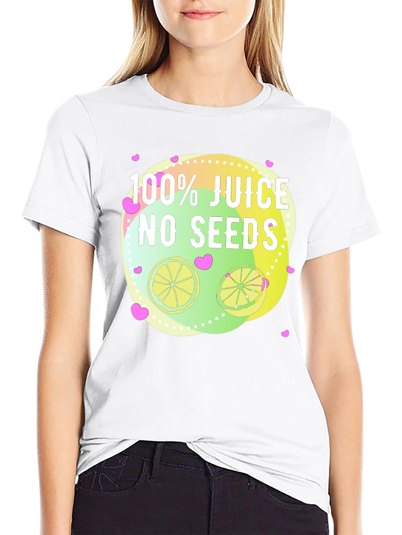 100% Juice No Seeds T-Shirt Citrus Lover Tee