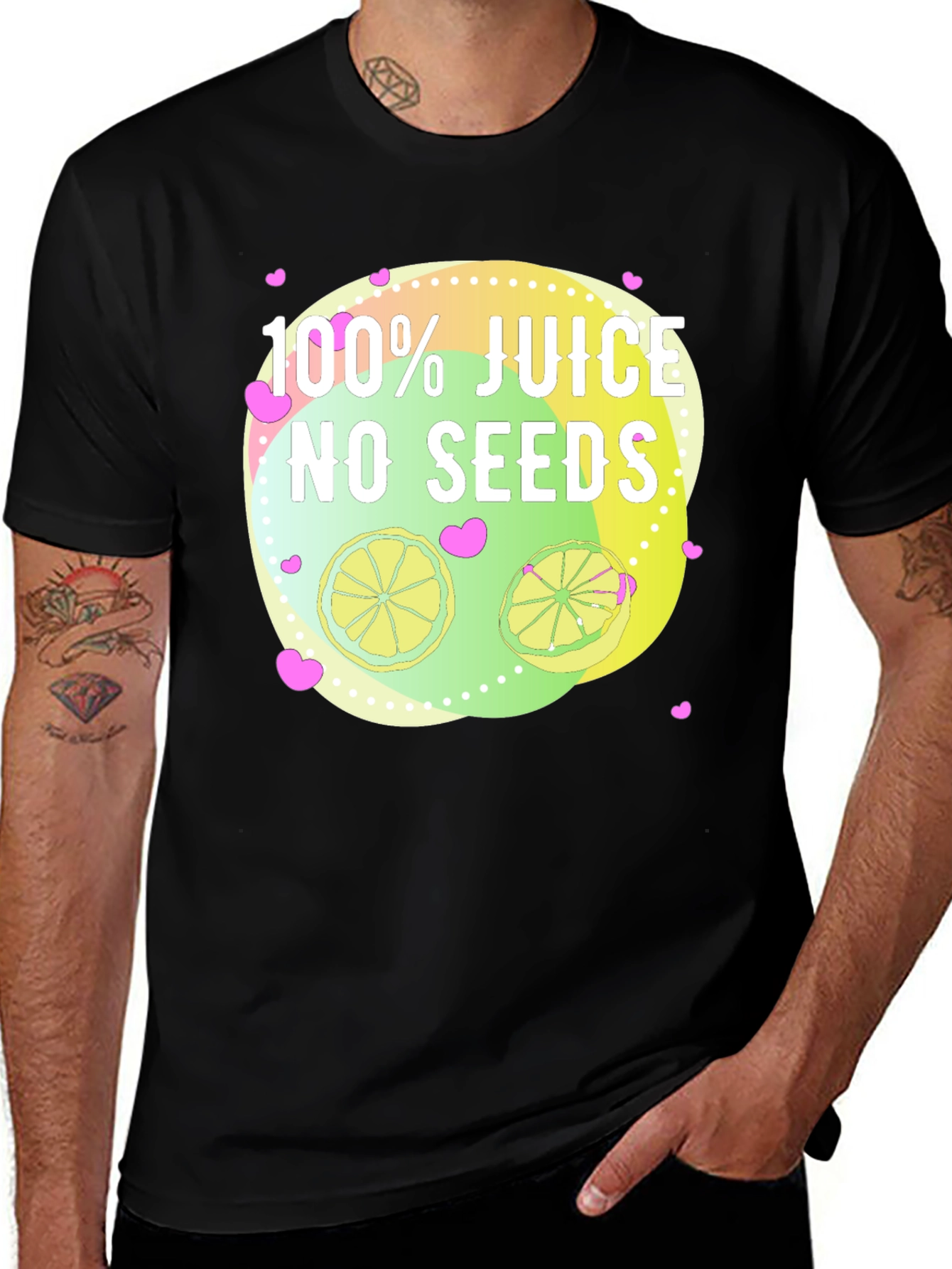 100% Juice No Seeds T-Shirt Citrus Lover Tee