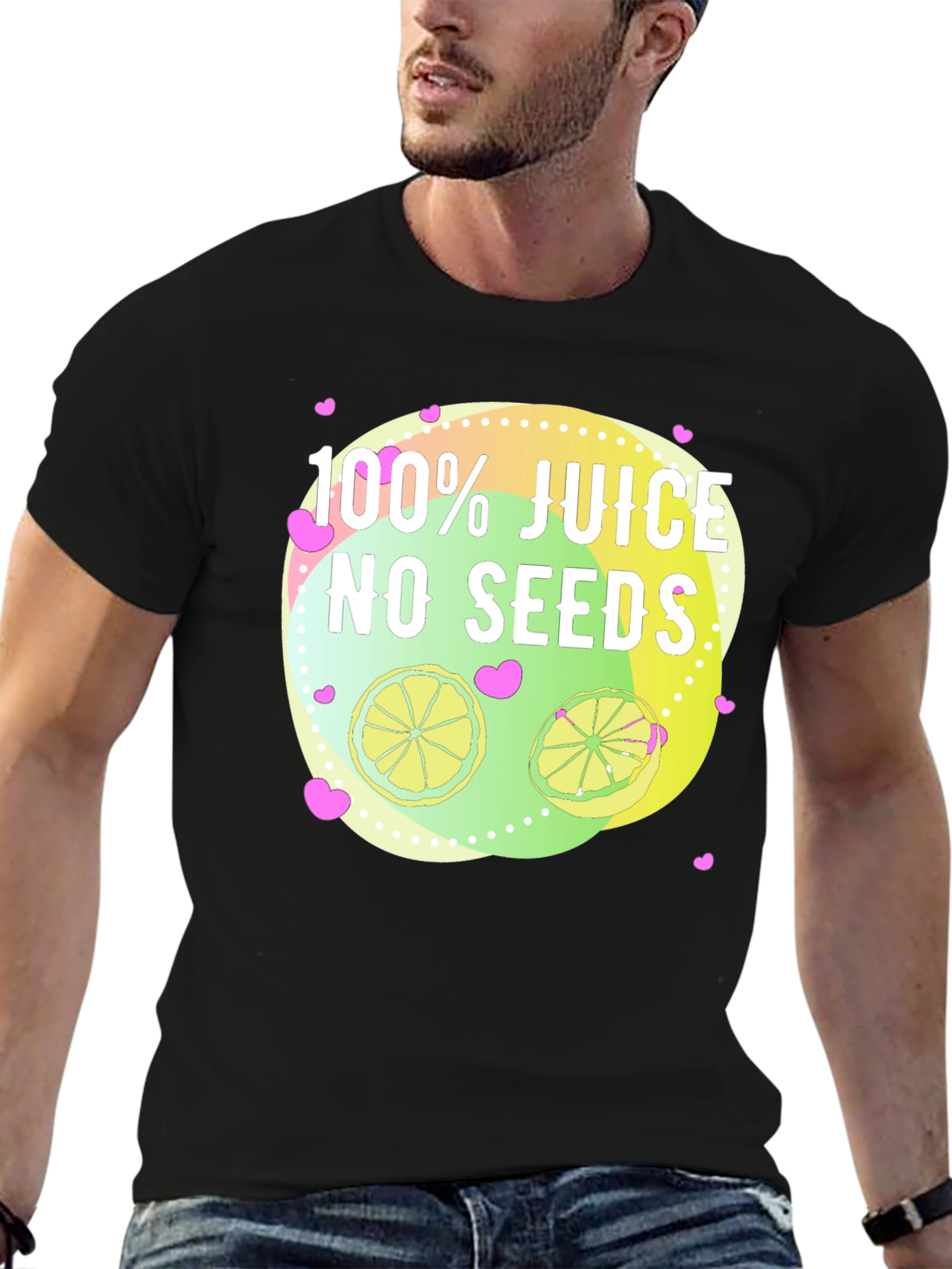 100% Juice No Seeds T-Shirt Citrus Lover Tee