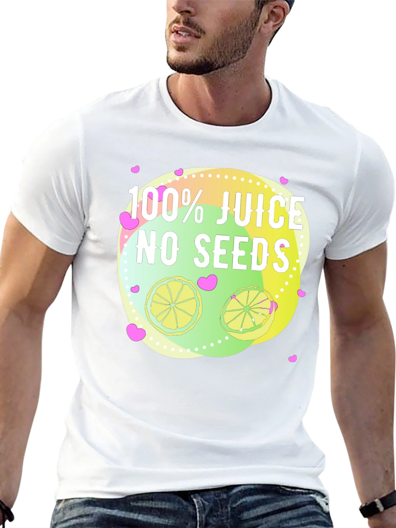 100% Juice No Seeds T-Shirt Citrus Lover Tee