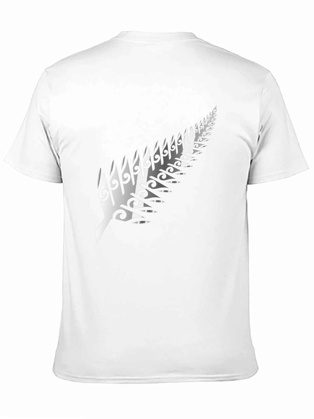 Maori Fern Graphic Black T-Shirt