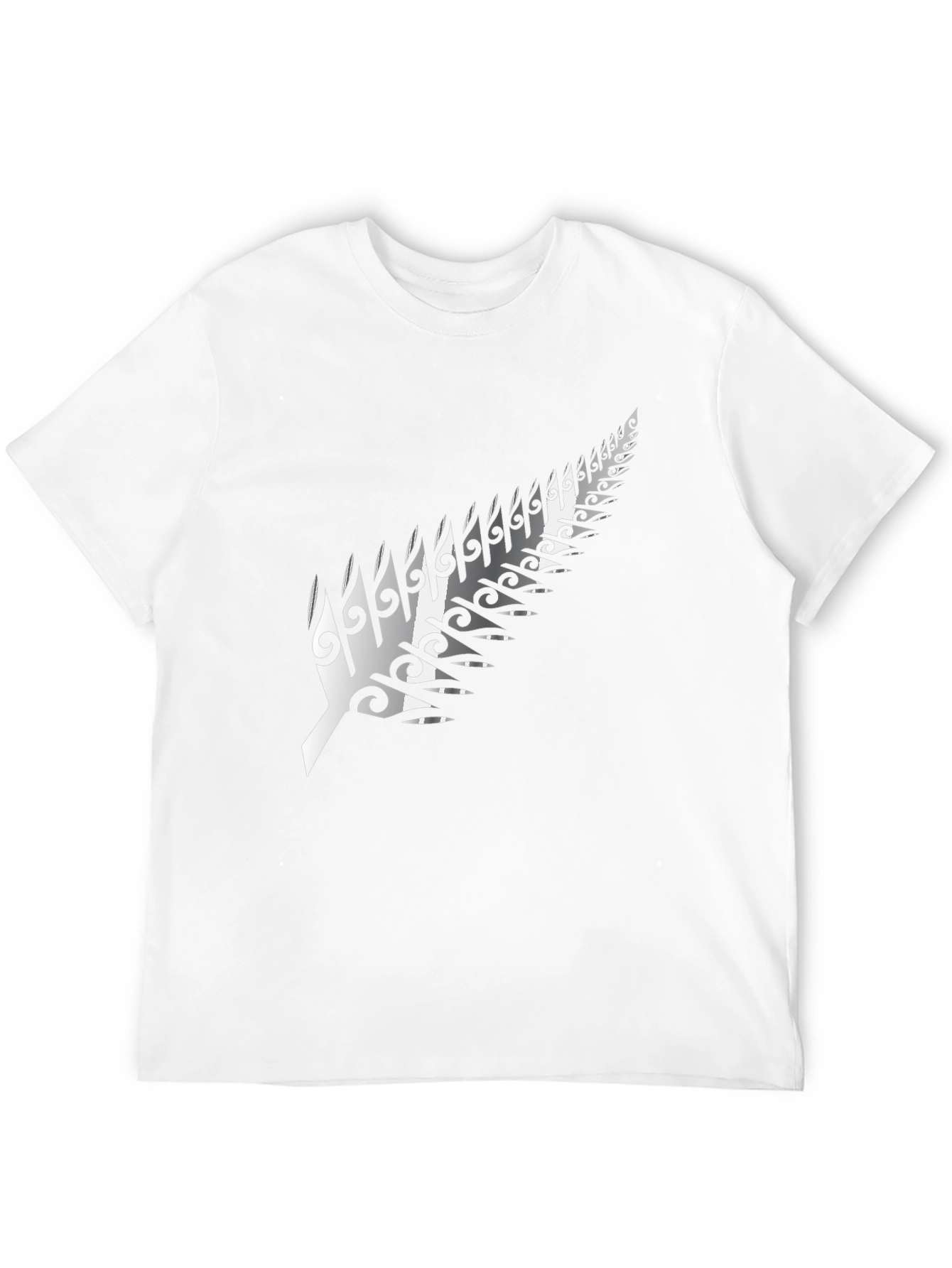 Maori Fern Graphic Black T-Shirt