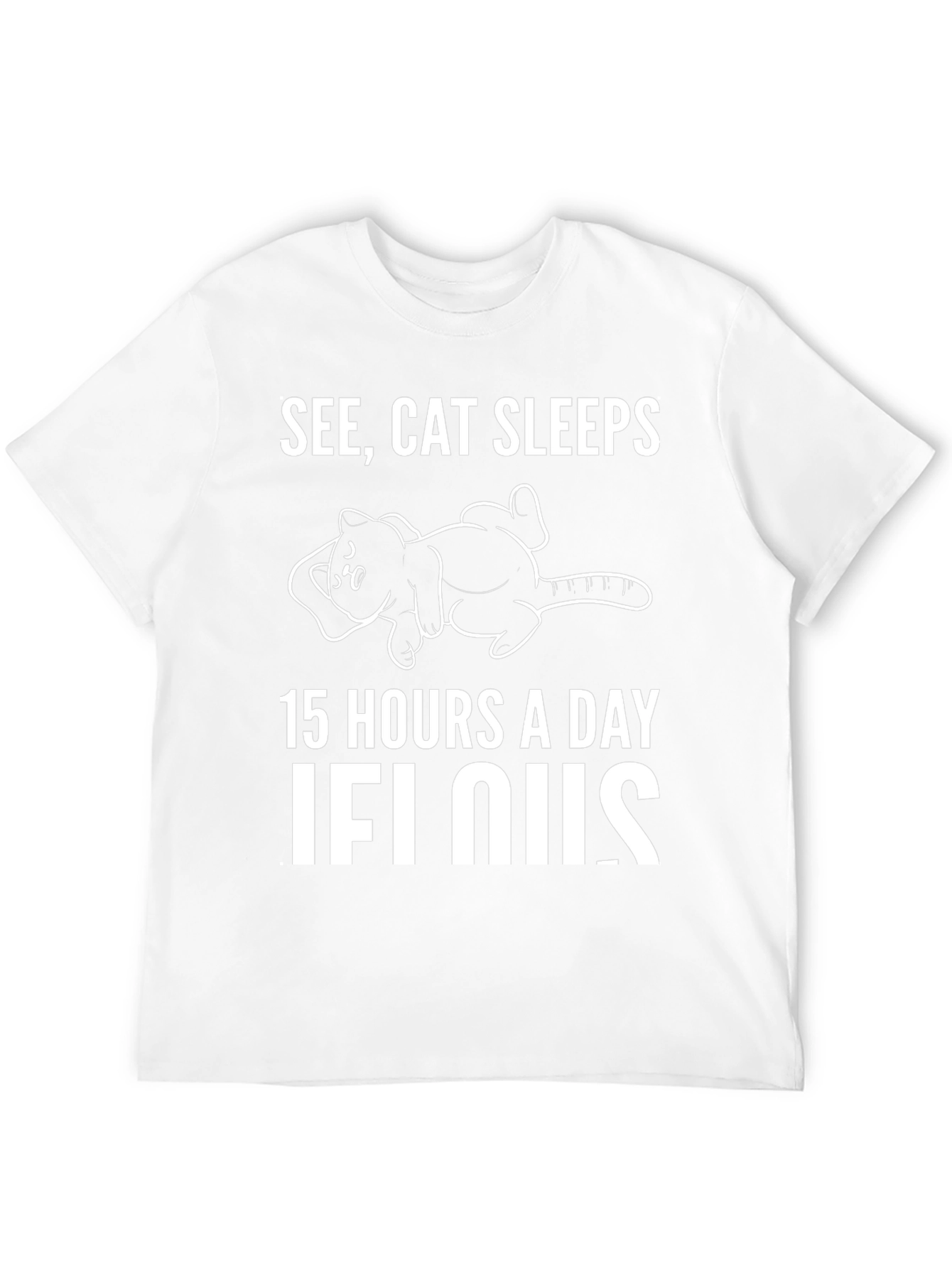 See Cat Sleeps Graphic T-Shirt