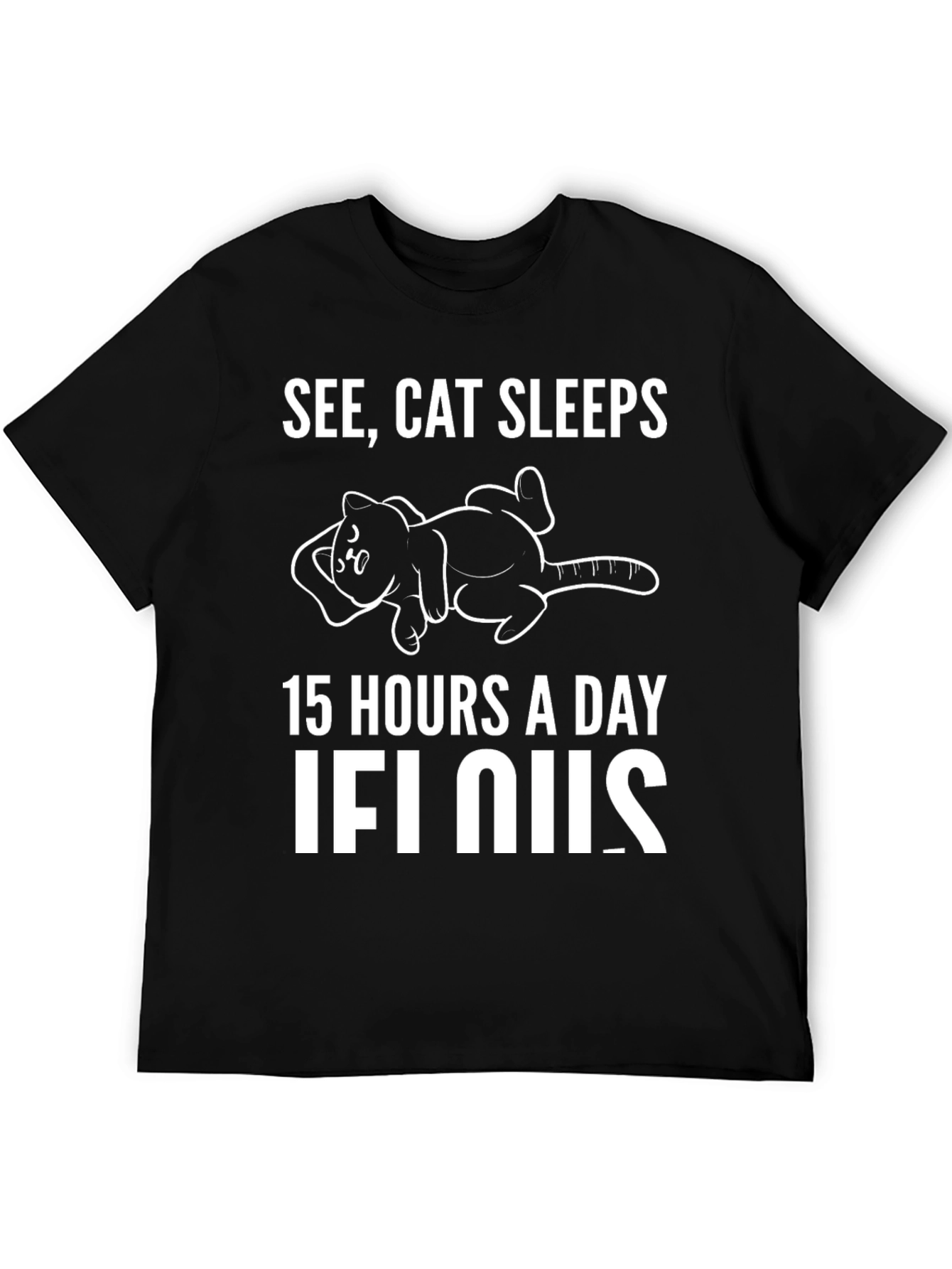 See Cat Sleeps Graphic T-Shirt