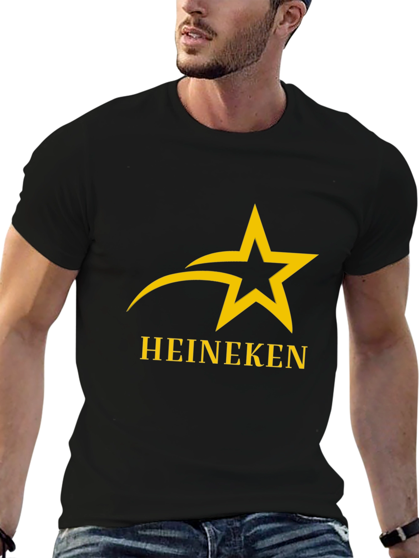 Heineken Star Logo Black T-Shirt