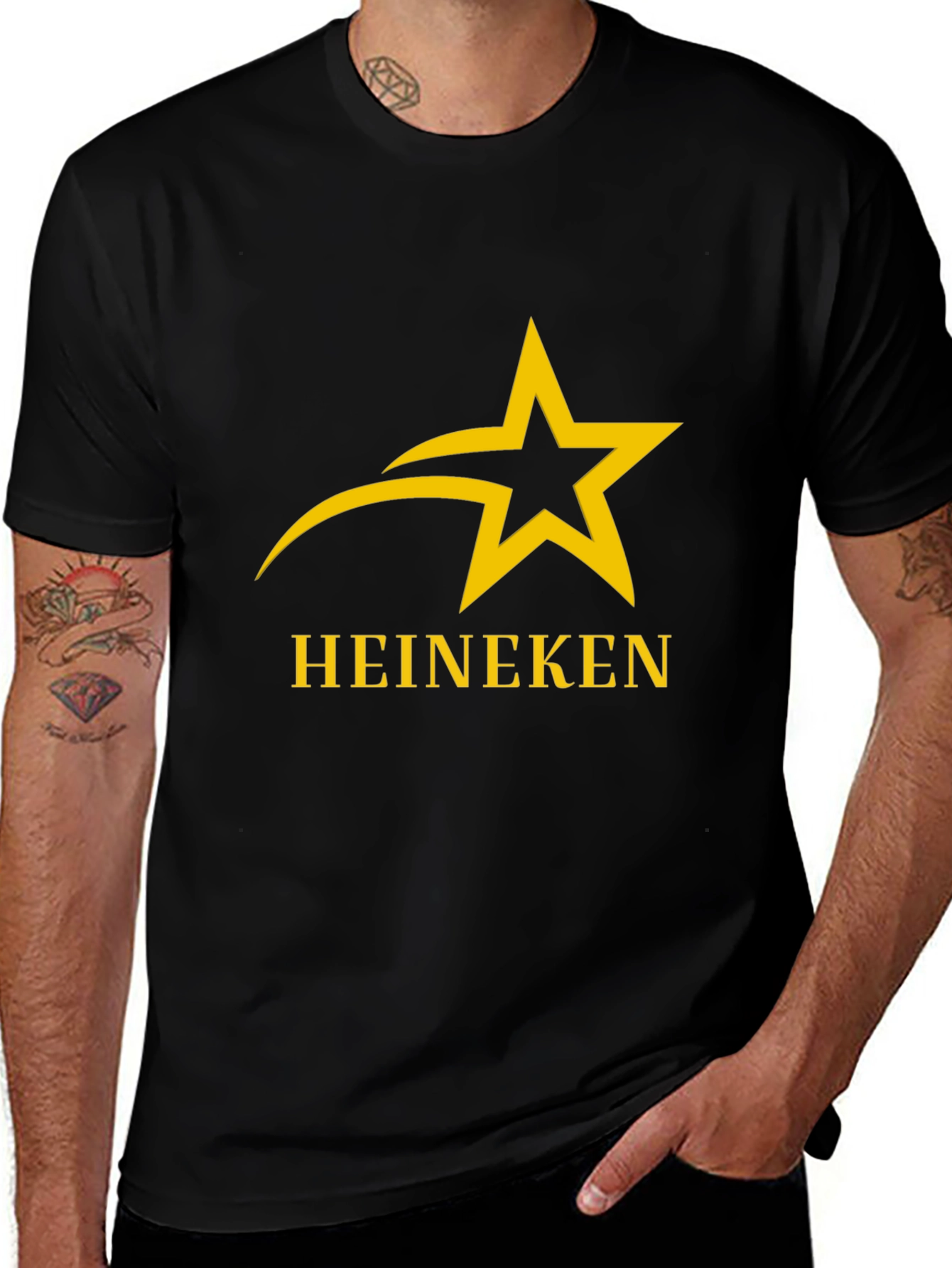 Heineken Star Logo Black T-Shirt