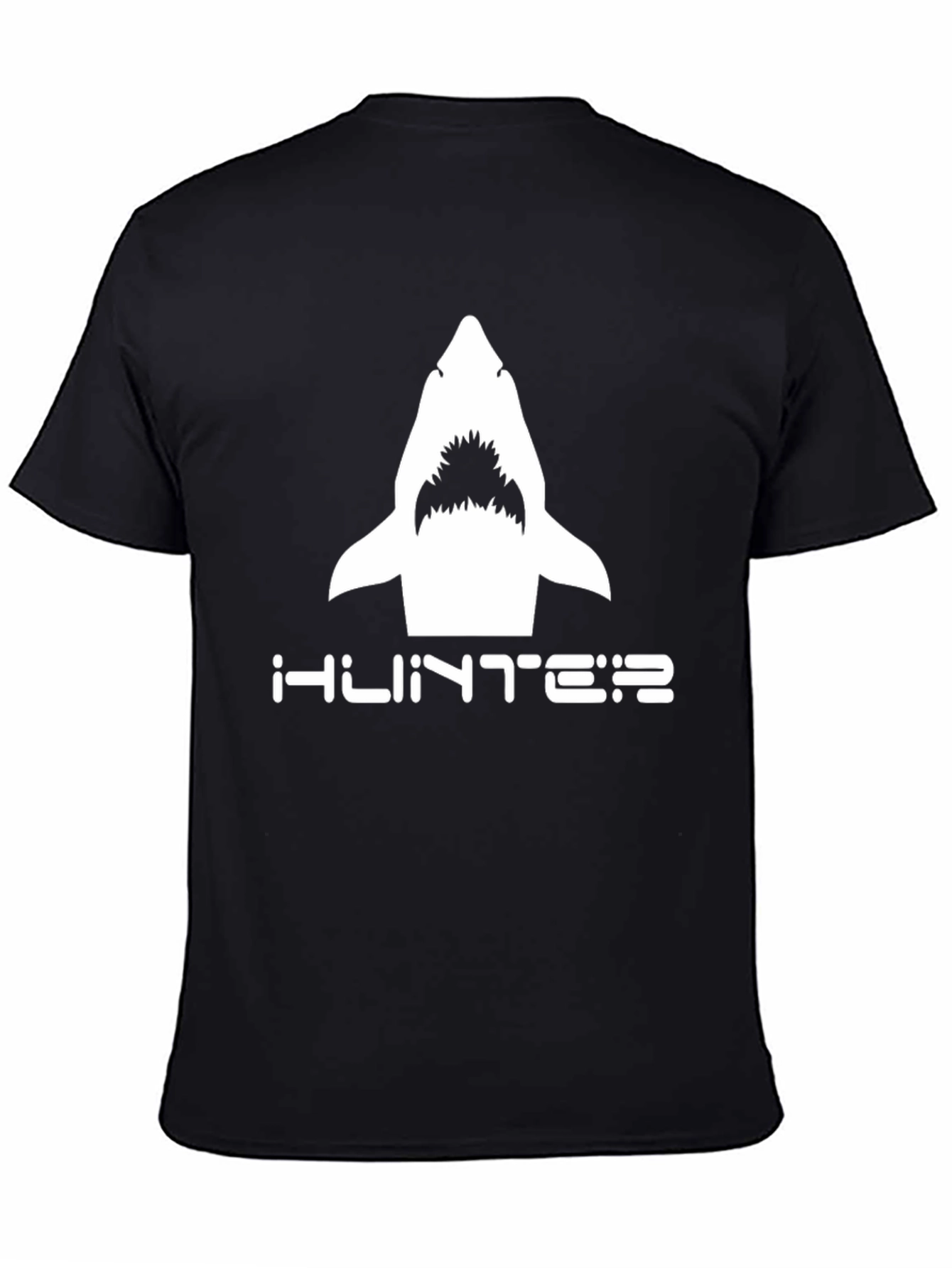 Hunter Shark Graphic T-Shirt - Black