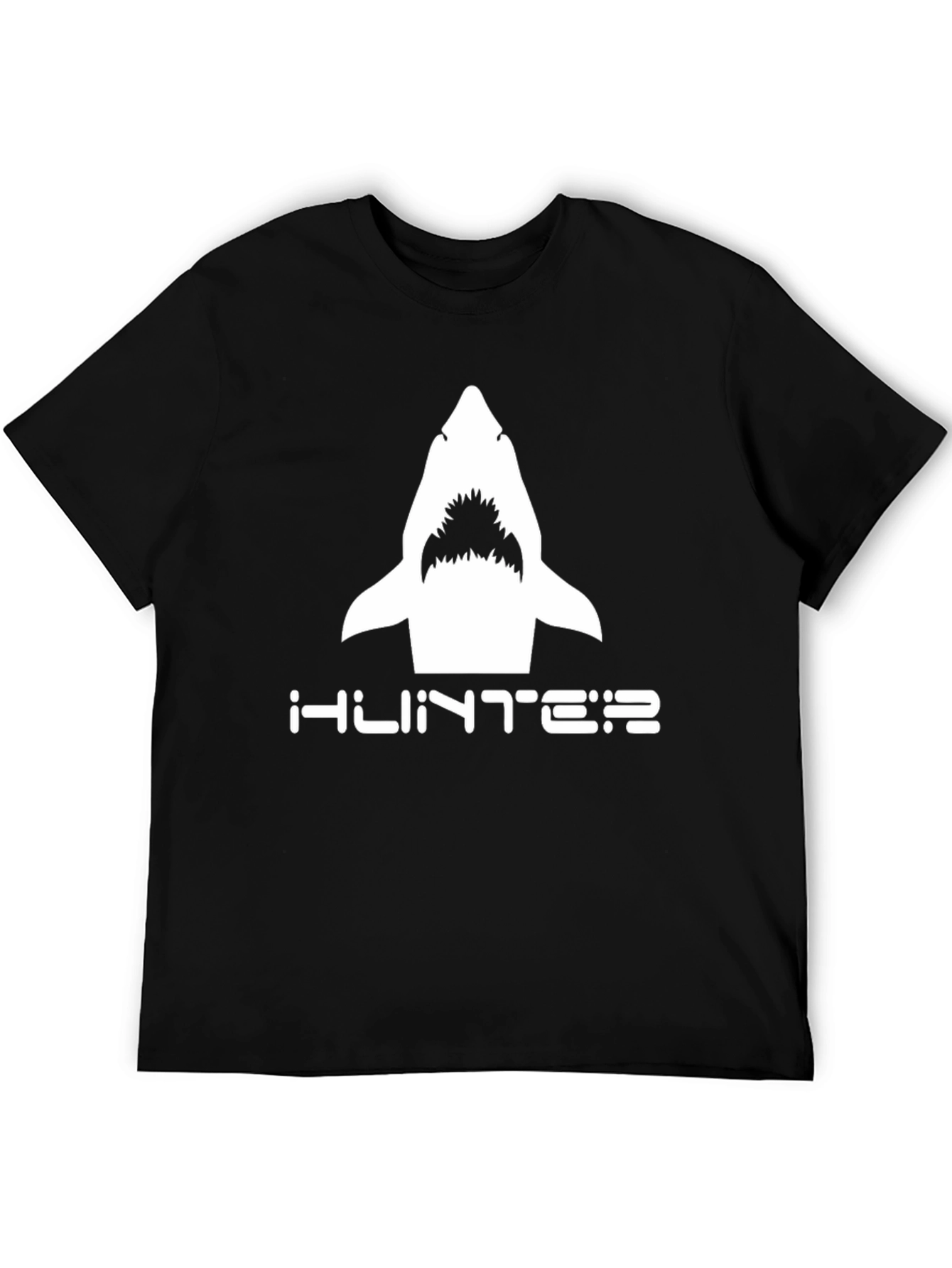 Hunter Shark Graphic T-Shirt - Black