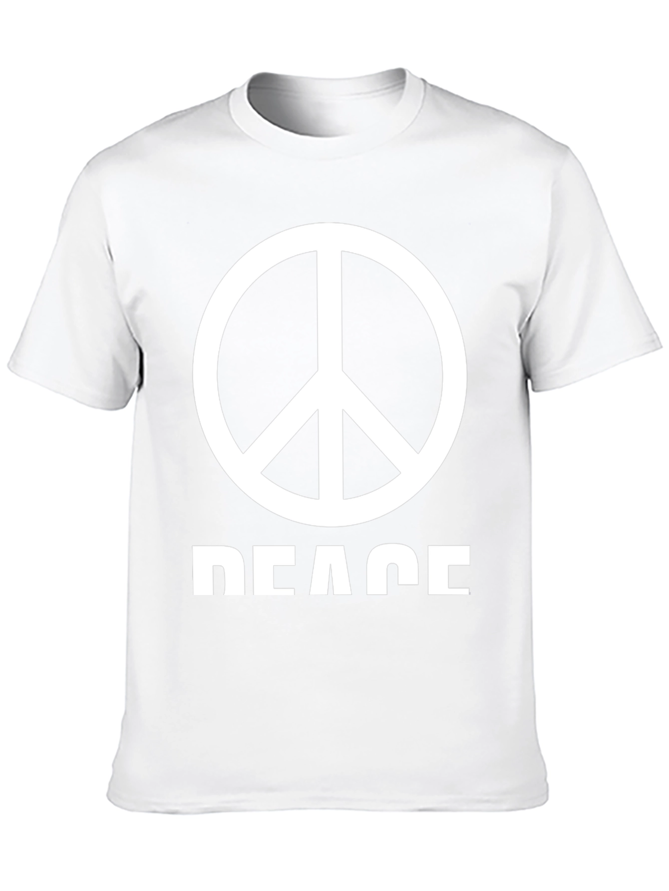 Peace Sign Graphic T-Shirt - Black