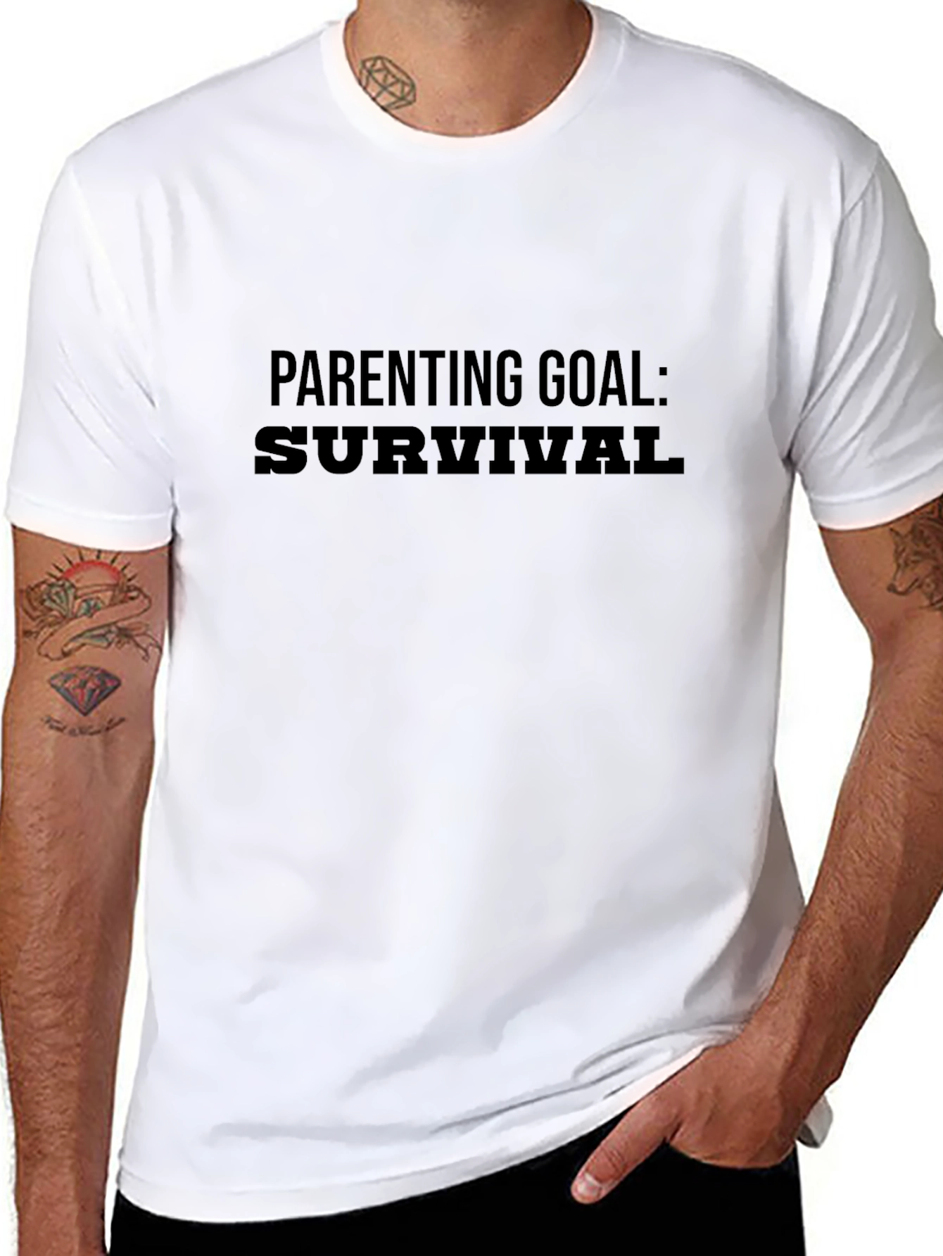 Parenting Goal: Survival - Novelty Graphic Tee