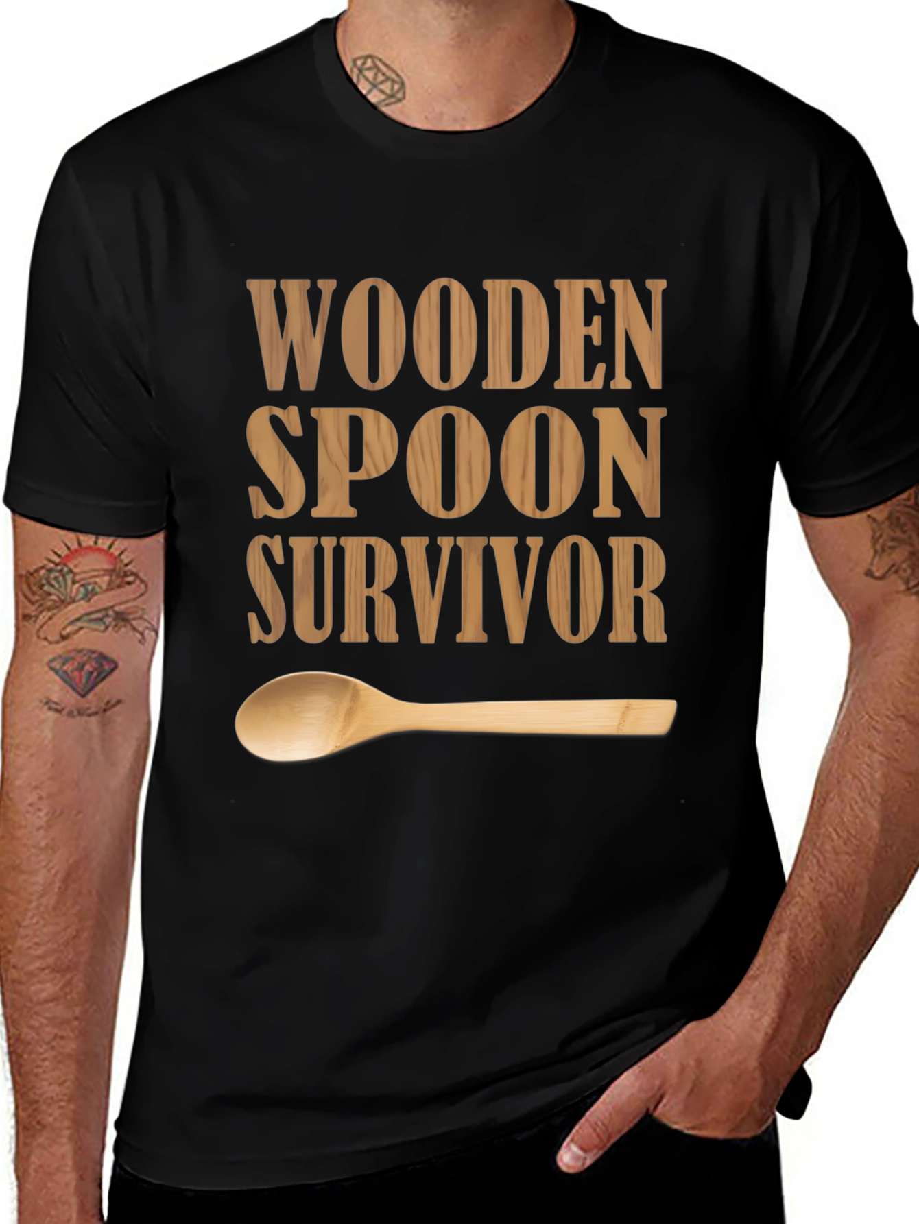 Wooden Spoon Survivor Graphic T-Shirt