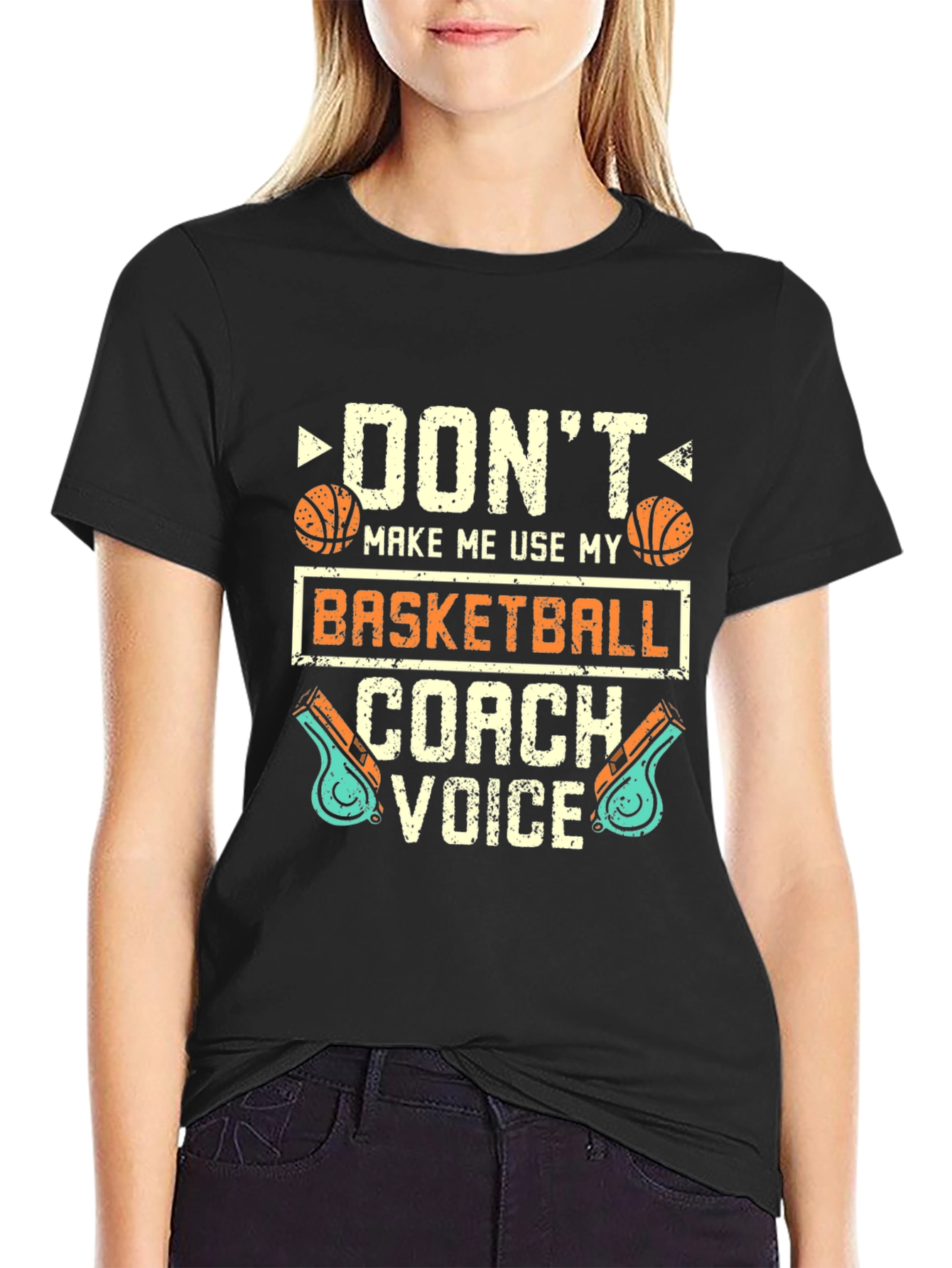 Basketball Coach Voice Graphic T-Shirt