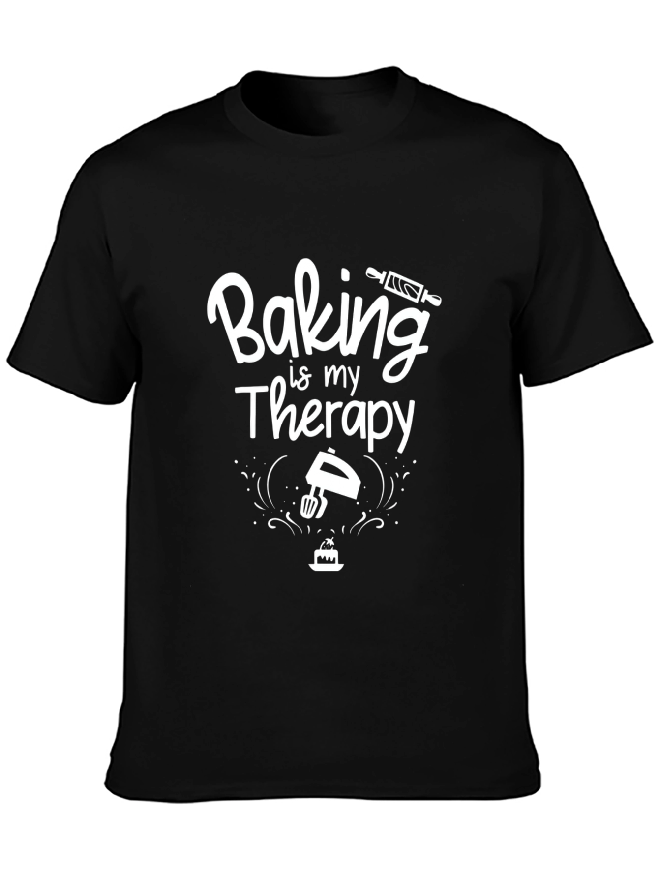 Baking is My Therapy T-Shirt | Novelty Graphic Tee