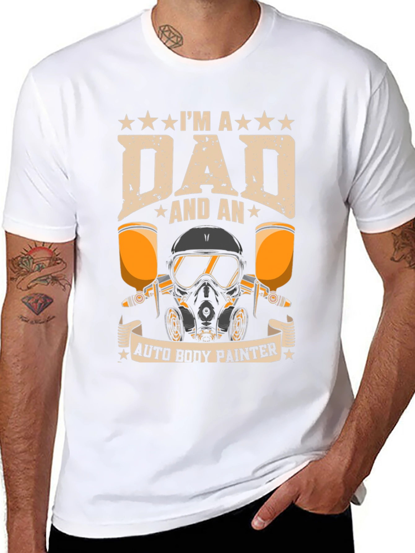 Dad Auto Body Painter Graphic Tee