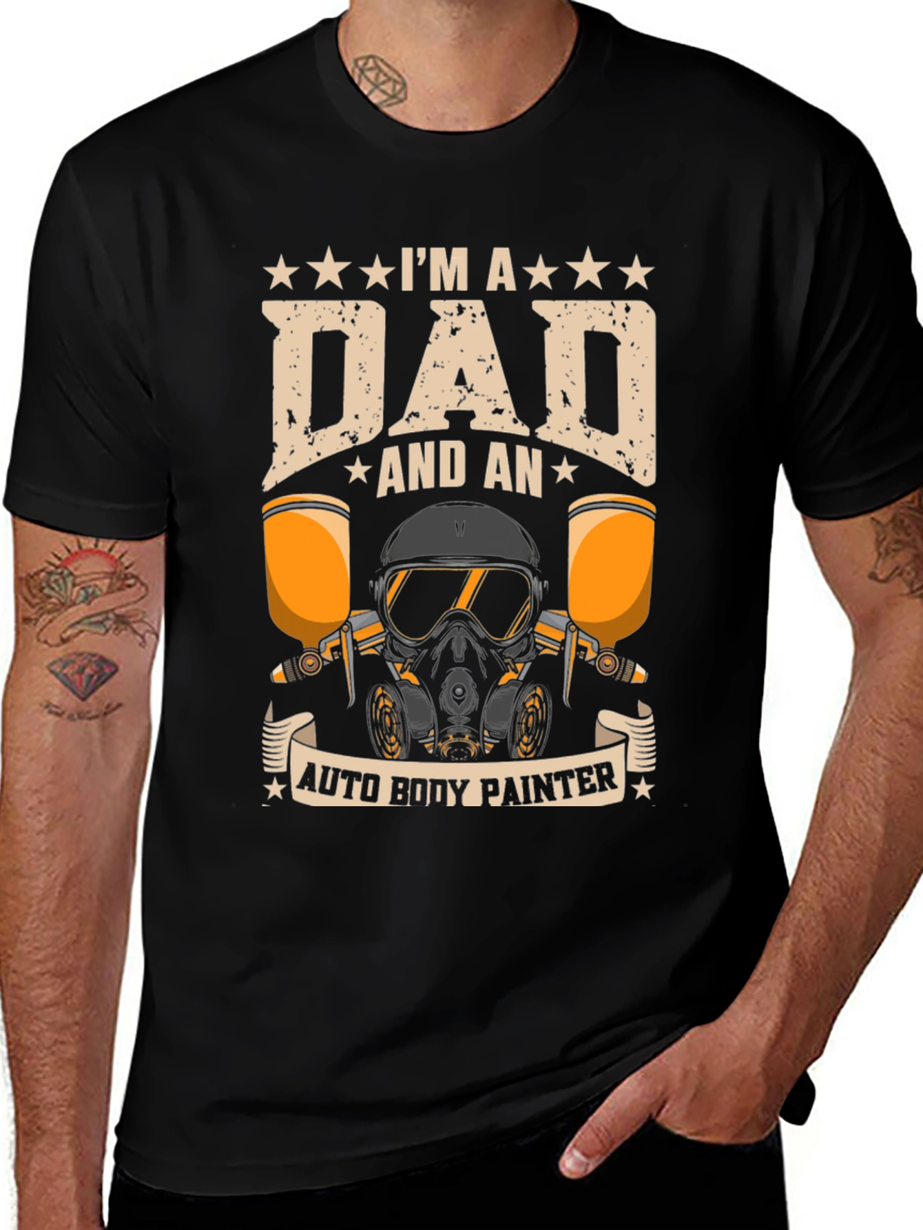 Dad Auto Body Painter Graphic Tee