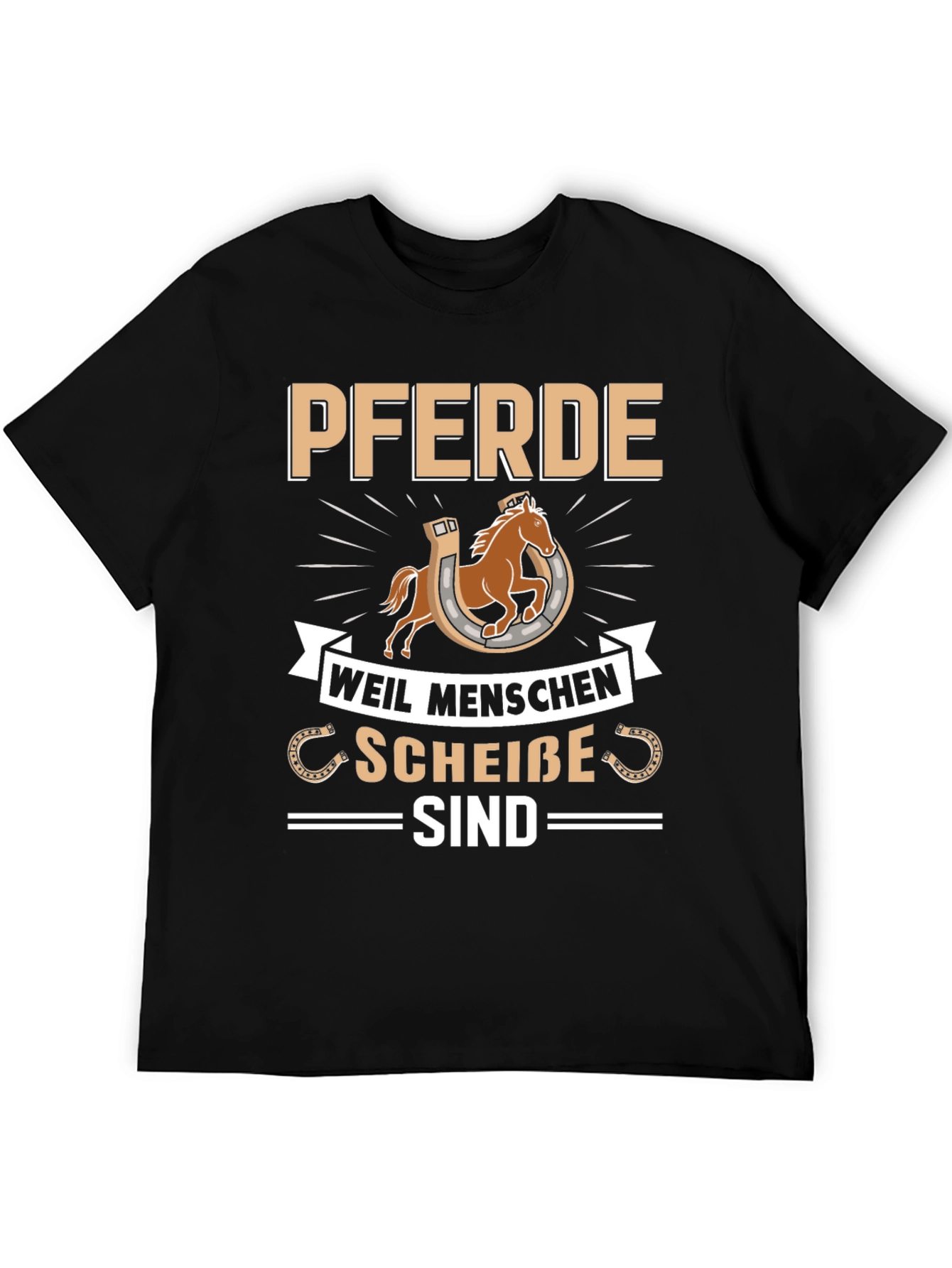 Pferde T-Shirt - Horses Funny German Saying
