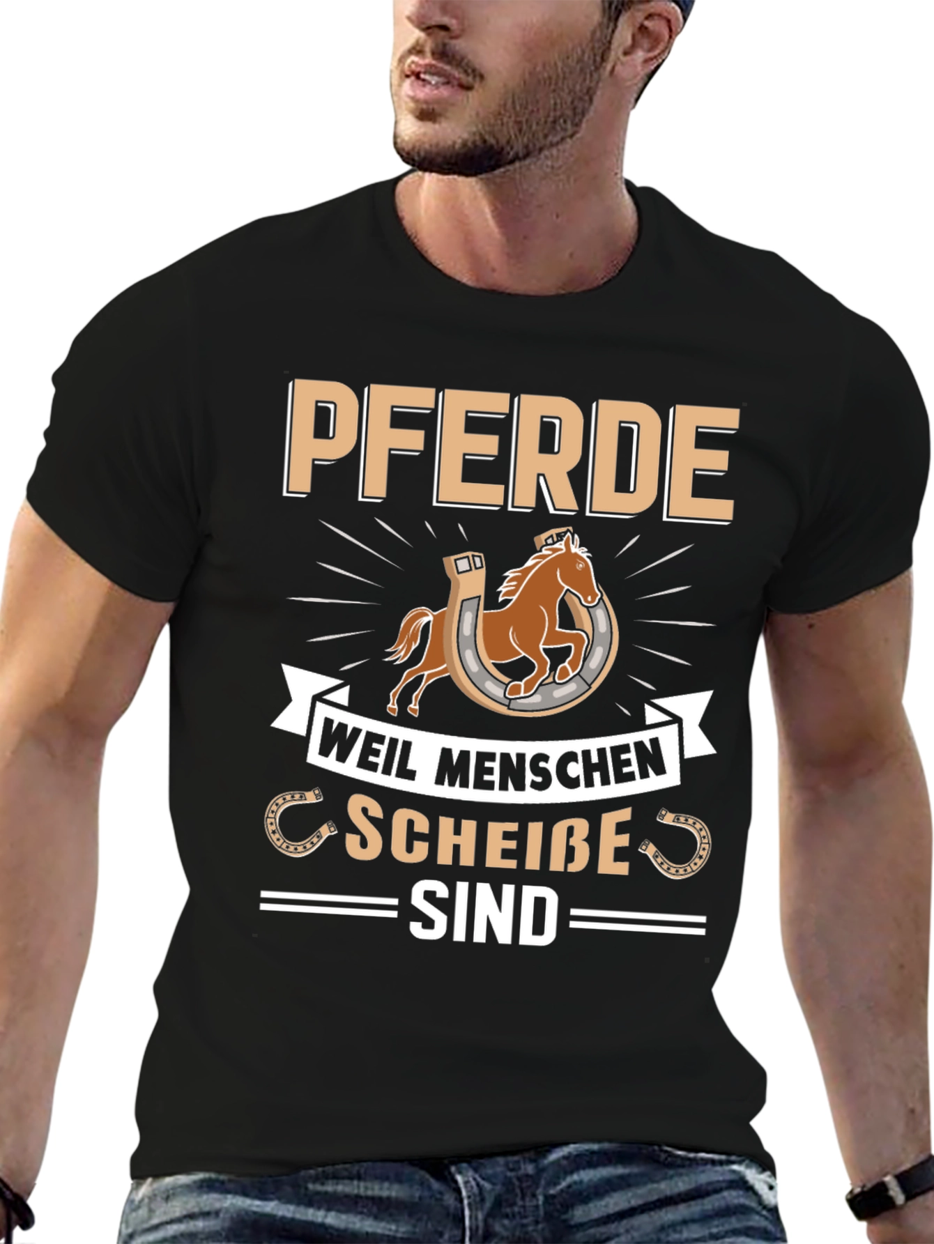 Pferde T-Shirt - Horses Funny German Saying