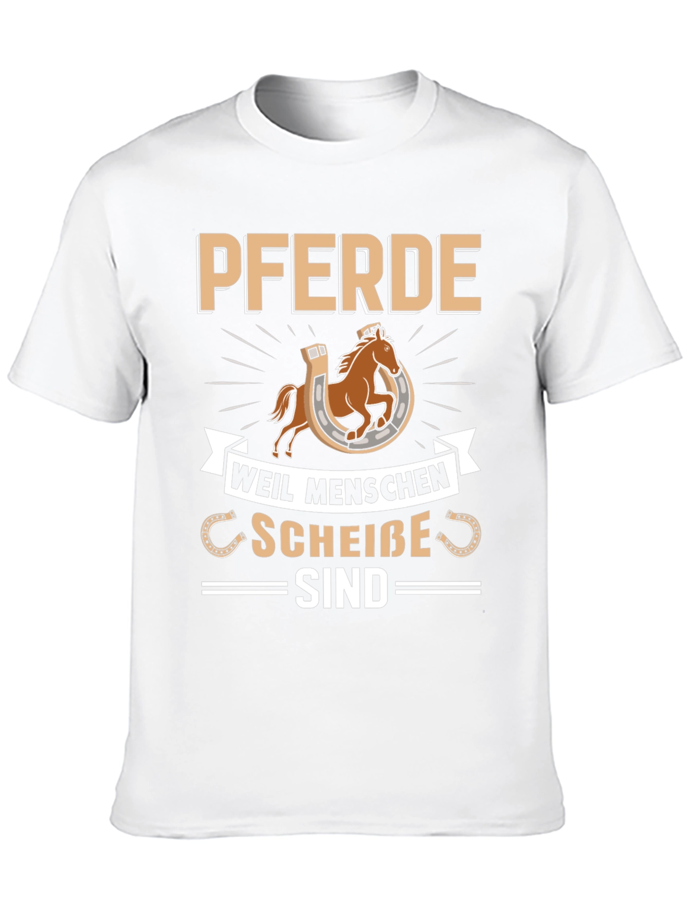 Pferde T-Shirt - Horses Funny German Saying